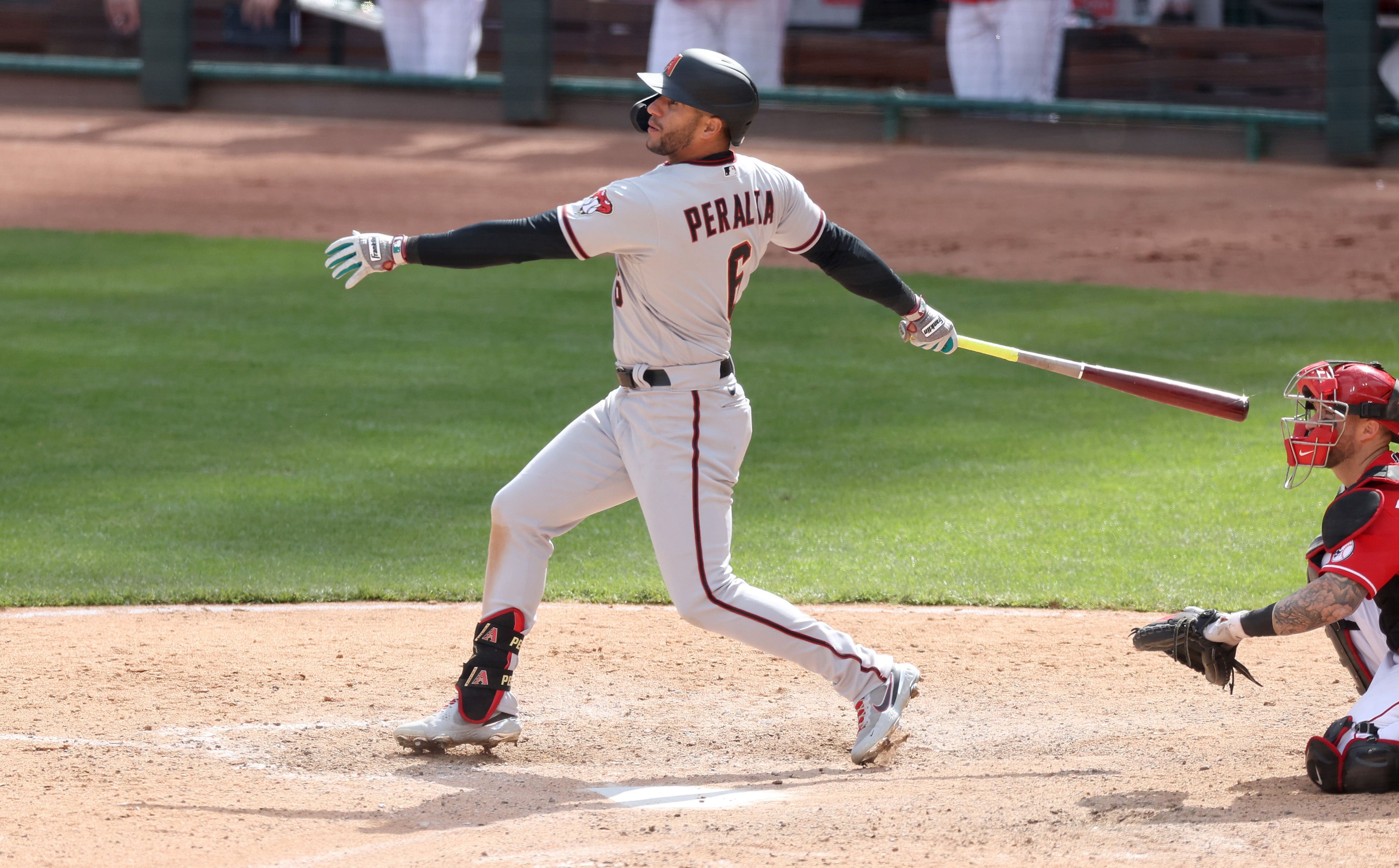 Peralta finished a double short of the cycle in a big offensive day for Arizona.