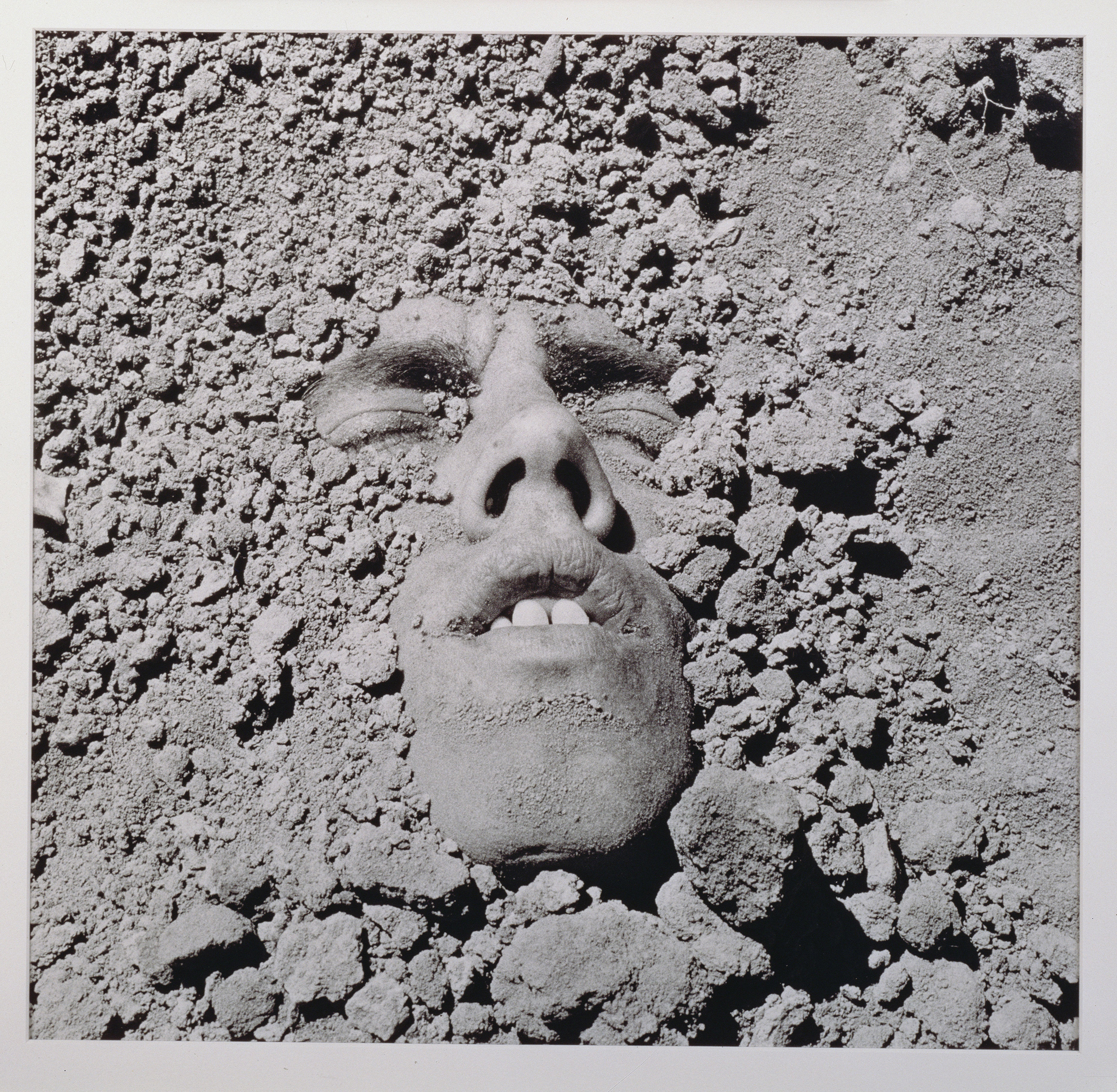 "Untitled (Face in Dirt)," a 1991 self-portrait by David Wojnarowicz.