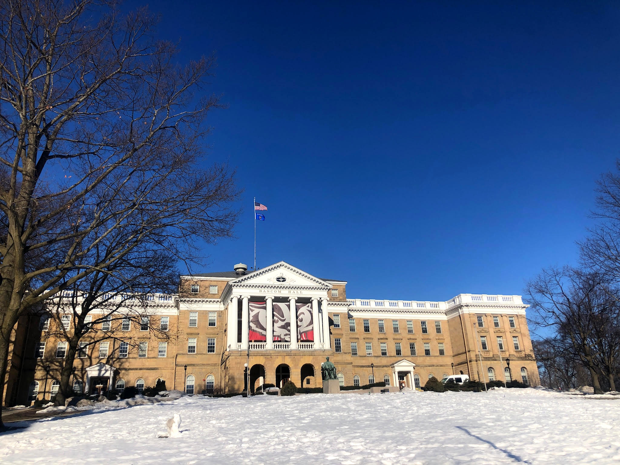 Holly West took this photo on the campus of University of Wisconsin-Madison. Every day, she and her mother each post a photo to a shared album.
