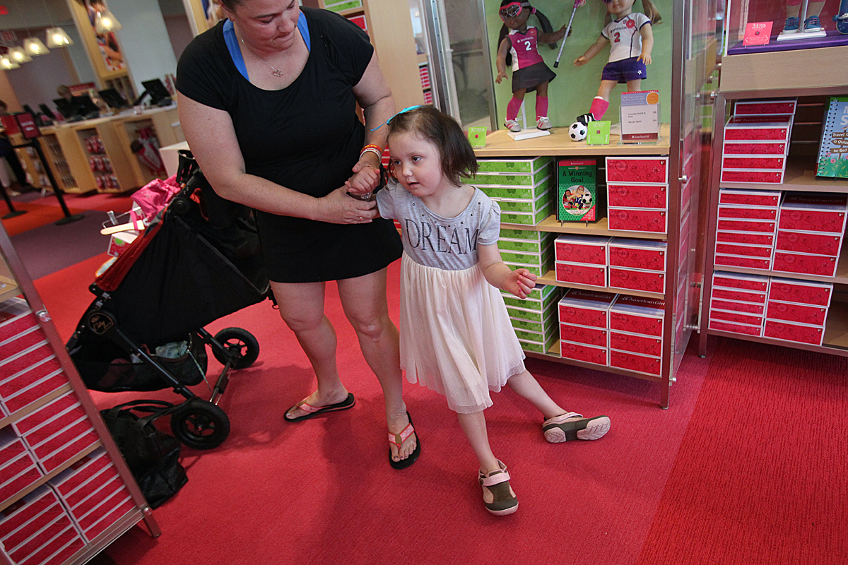 By June, the tumor had grown, and she was losing motor function again.