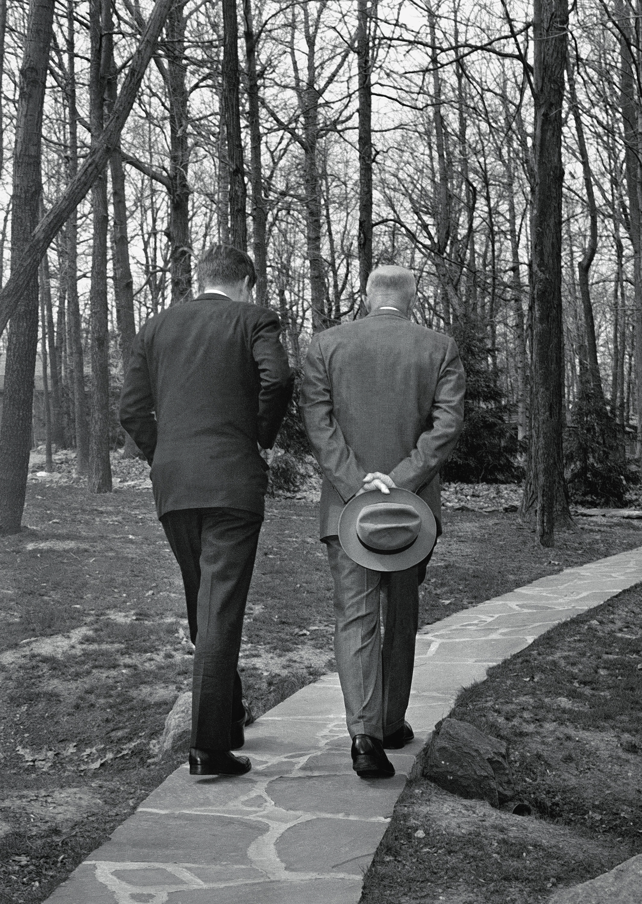 On April 22, 1961, President Kennedy consulted with his immediate predecessor, President Eisenhower, at Camp David.