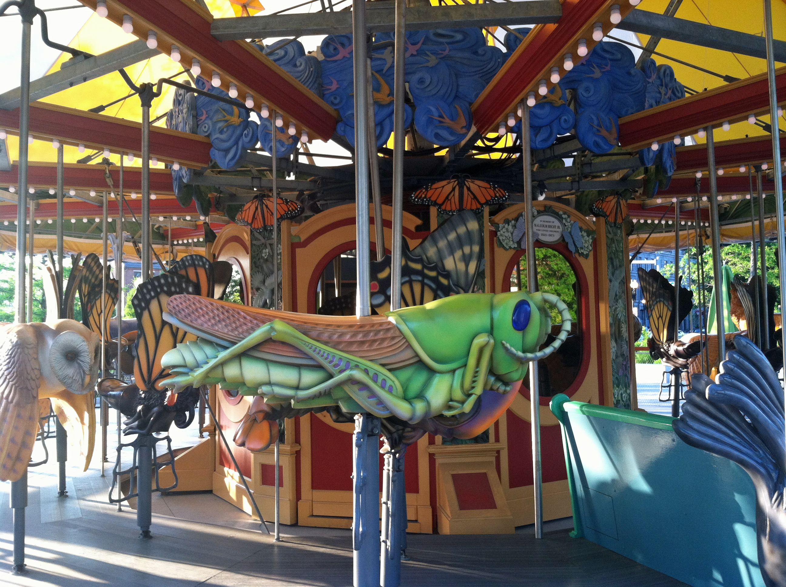 The carousel located along the Rose Kennedy Greenway.