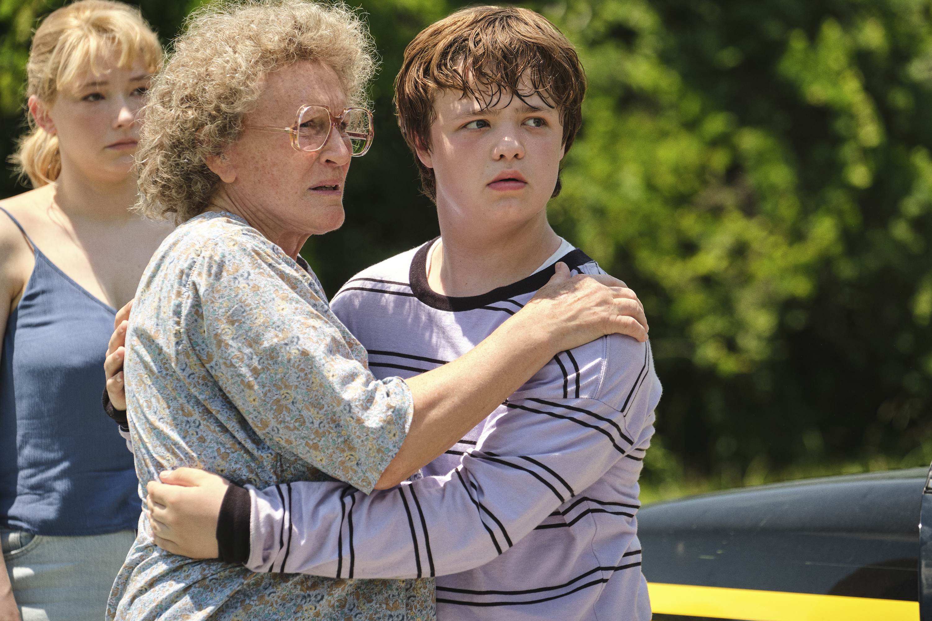 From left: Haley Bennett, Glenn Close, and Owen Asztalos in "Hillbilly Elegy."