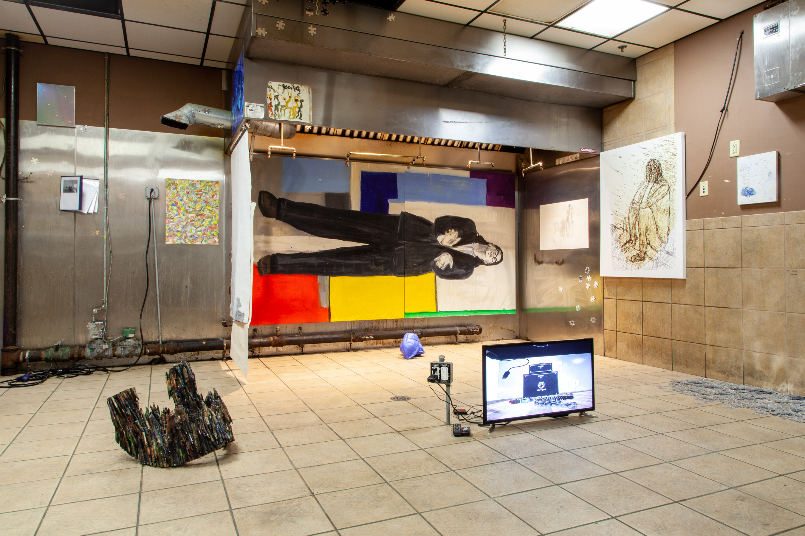 "Group Exhibition #2" at Fall River Museum of Contemporary Art features an installation in an abandoned kitchen.