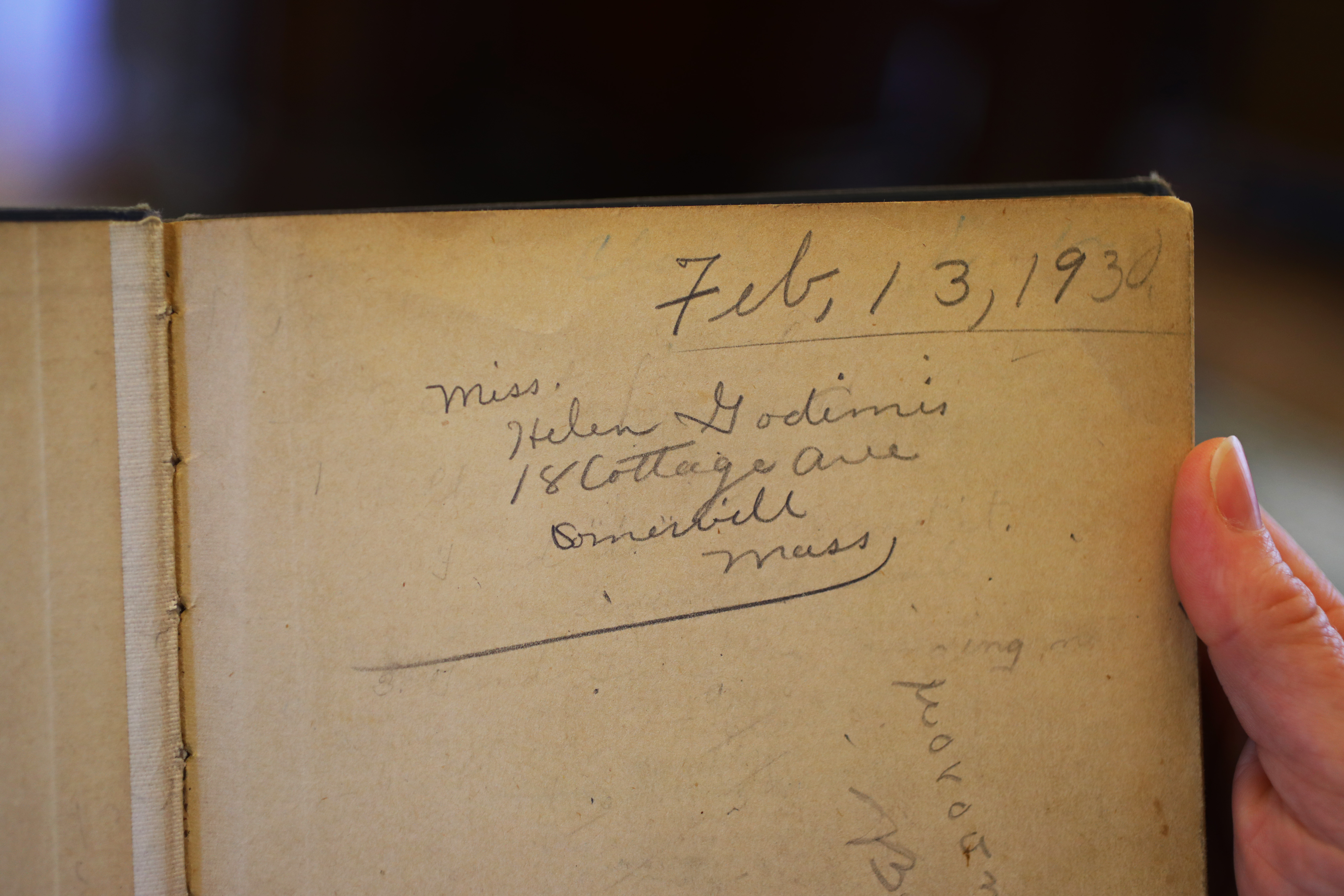 Helen Godimis grew up in Somerville and was a patron of the library in the 1920s and 1930s.