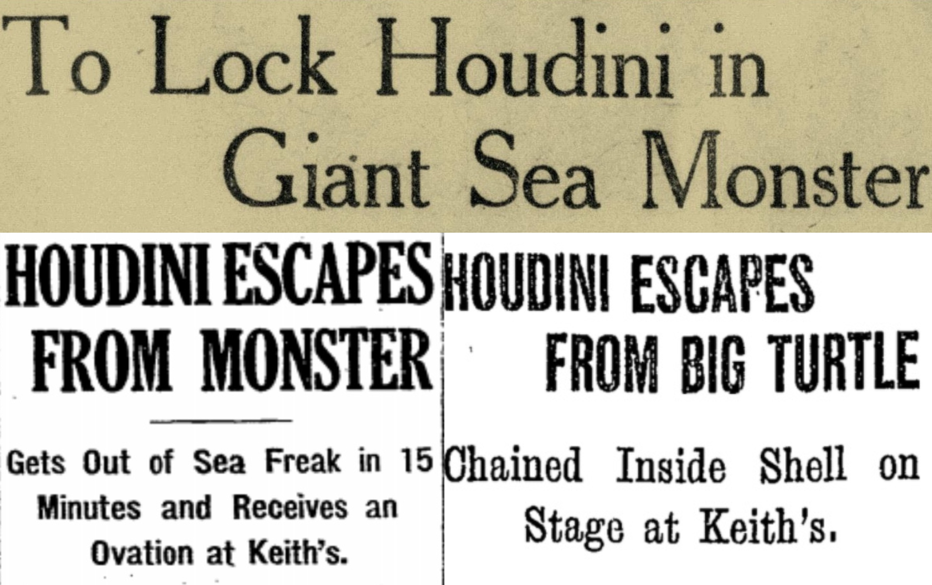 Remember that time, 110 years ago, when Harry Houdini escaped the 