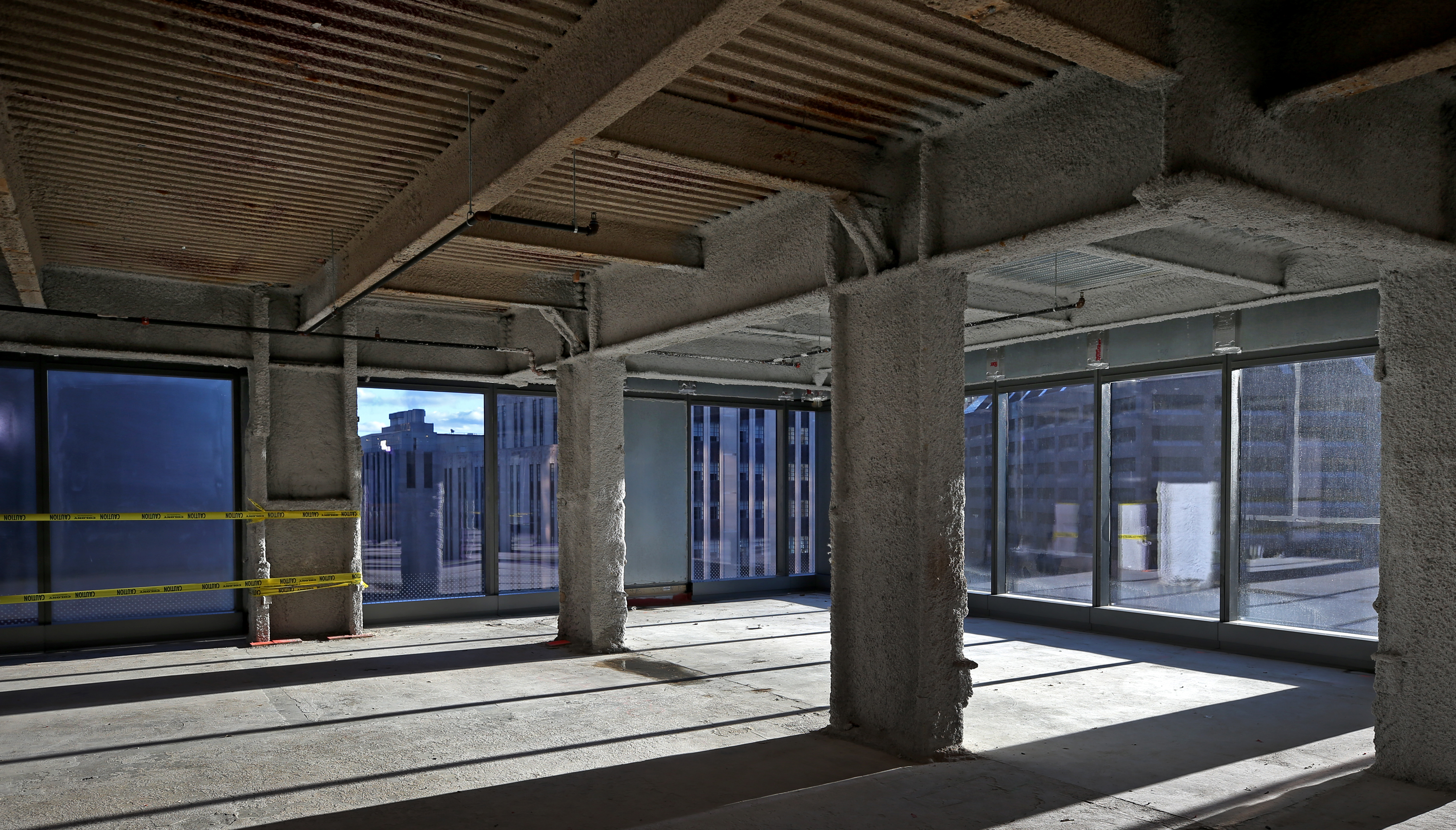 The renovation means large windows and natural daylight.