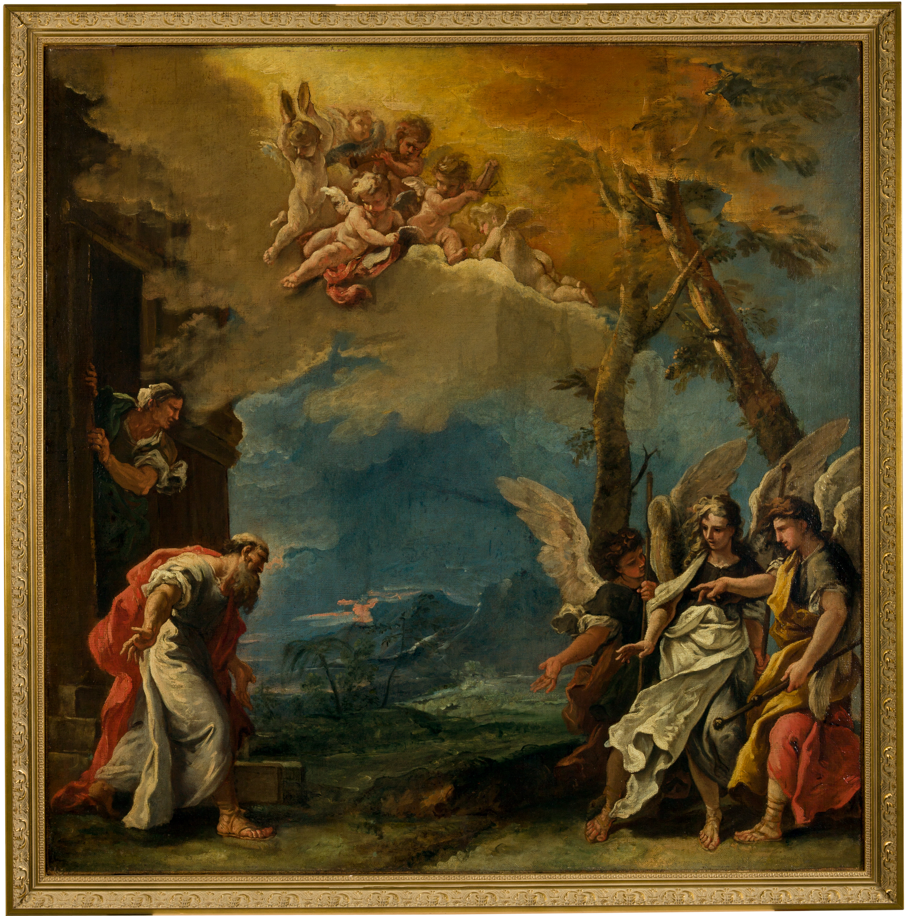 Neumann's collection included Sebastiano Ricci's "Abraham and the Three Angels," from about 1695.