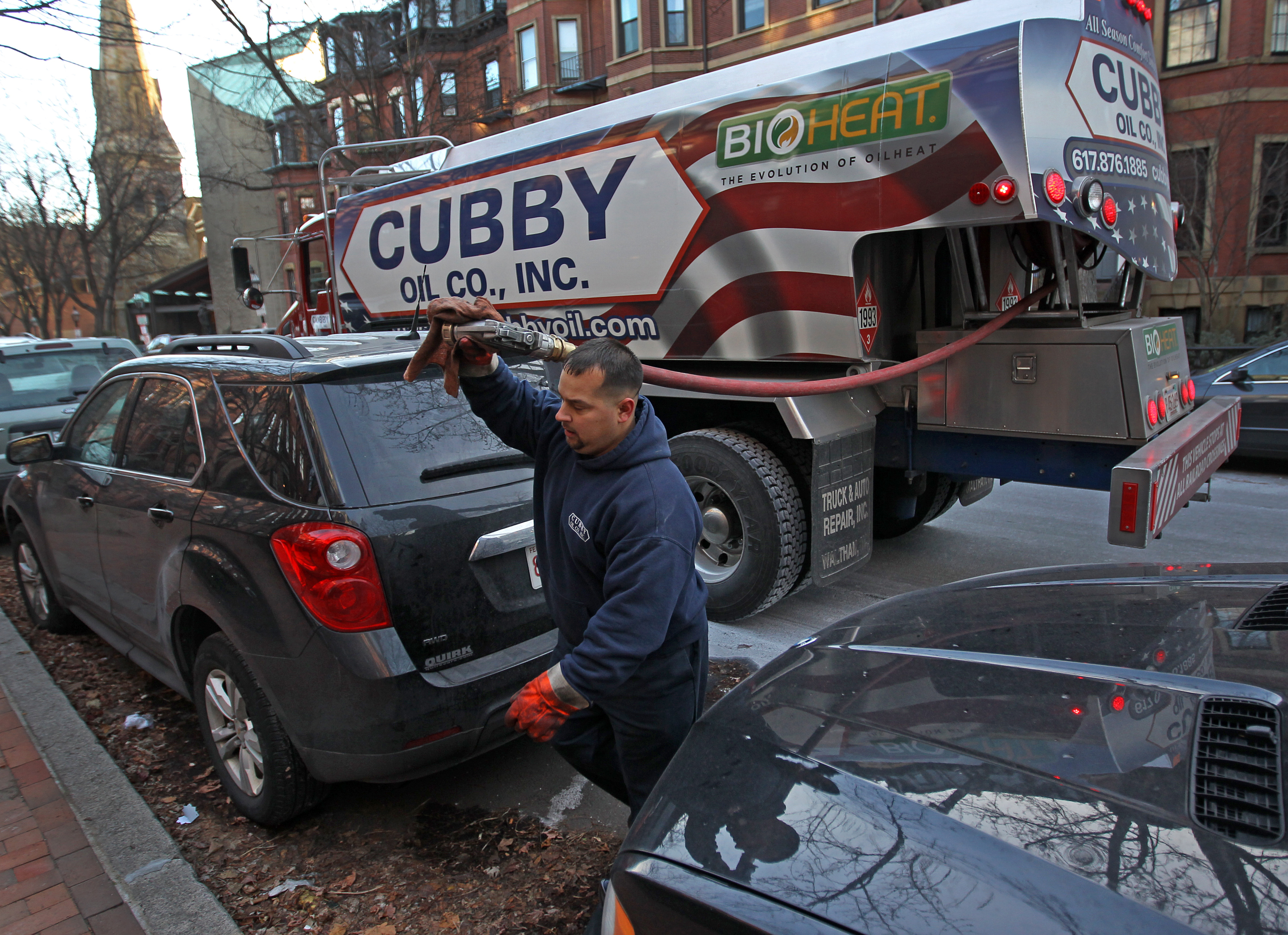 John Alefantis works in Boston for the heating oil company Cubby Oil.