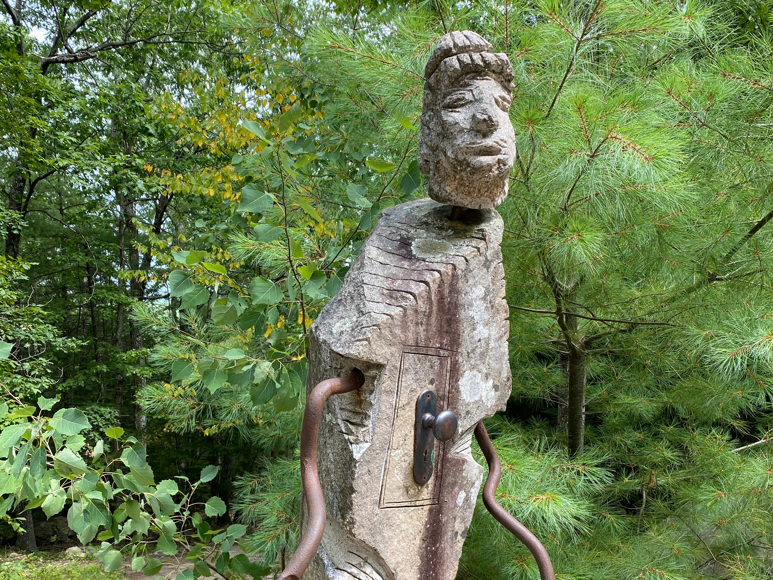 A sculpture at the Andres Institute of Art in New Hampshire.