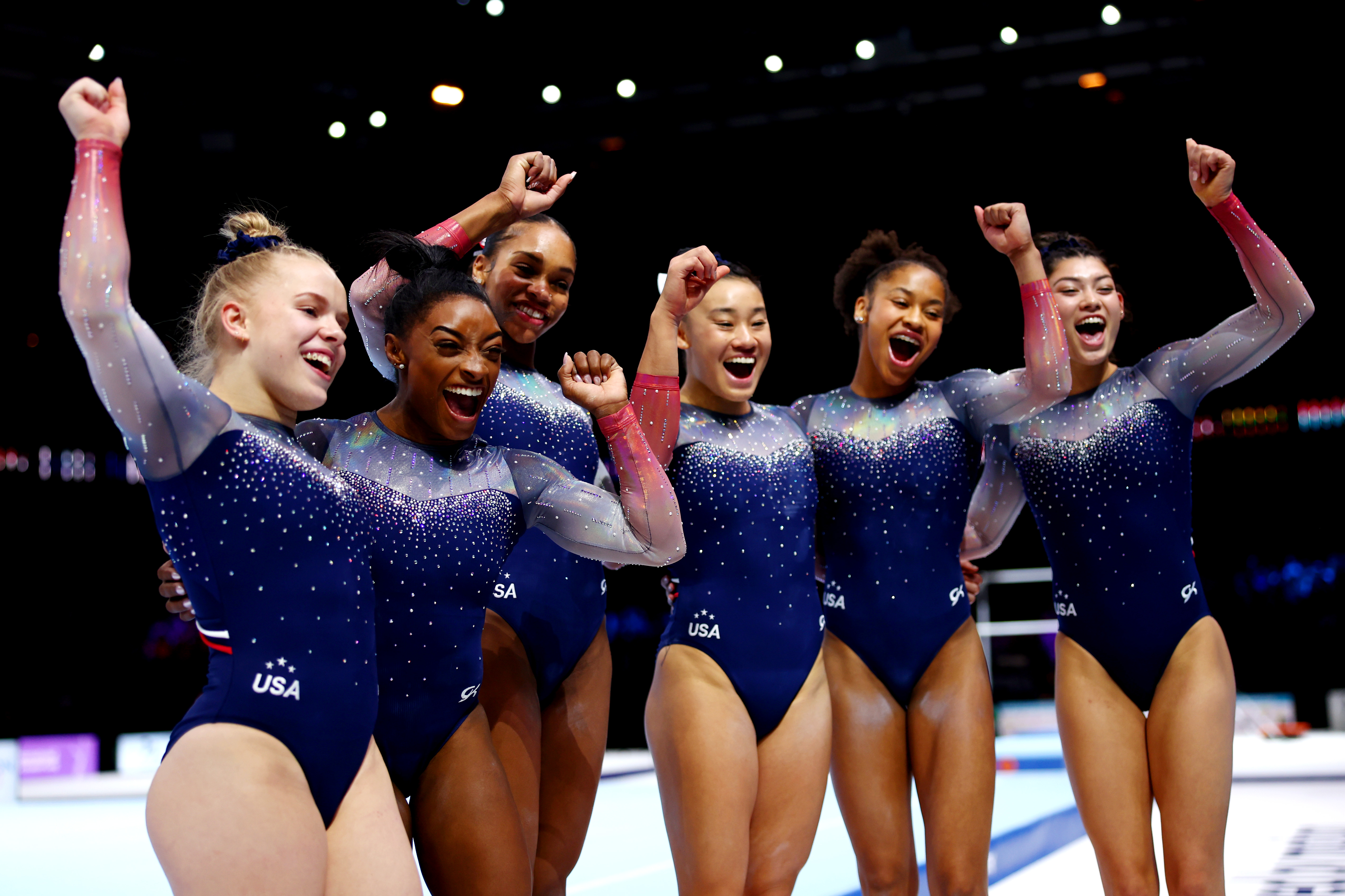 Simone Biles leads US women's team to gymnastics world championship title, Athletics News