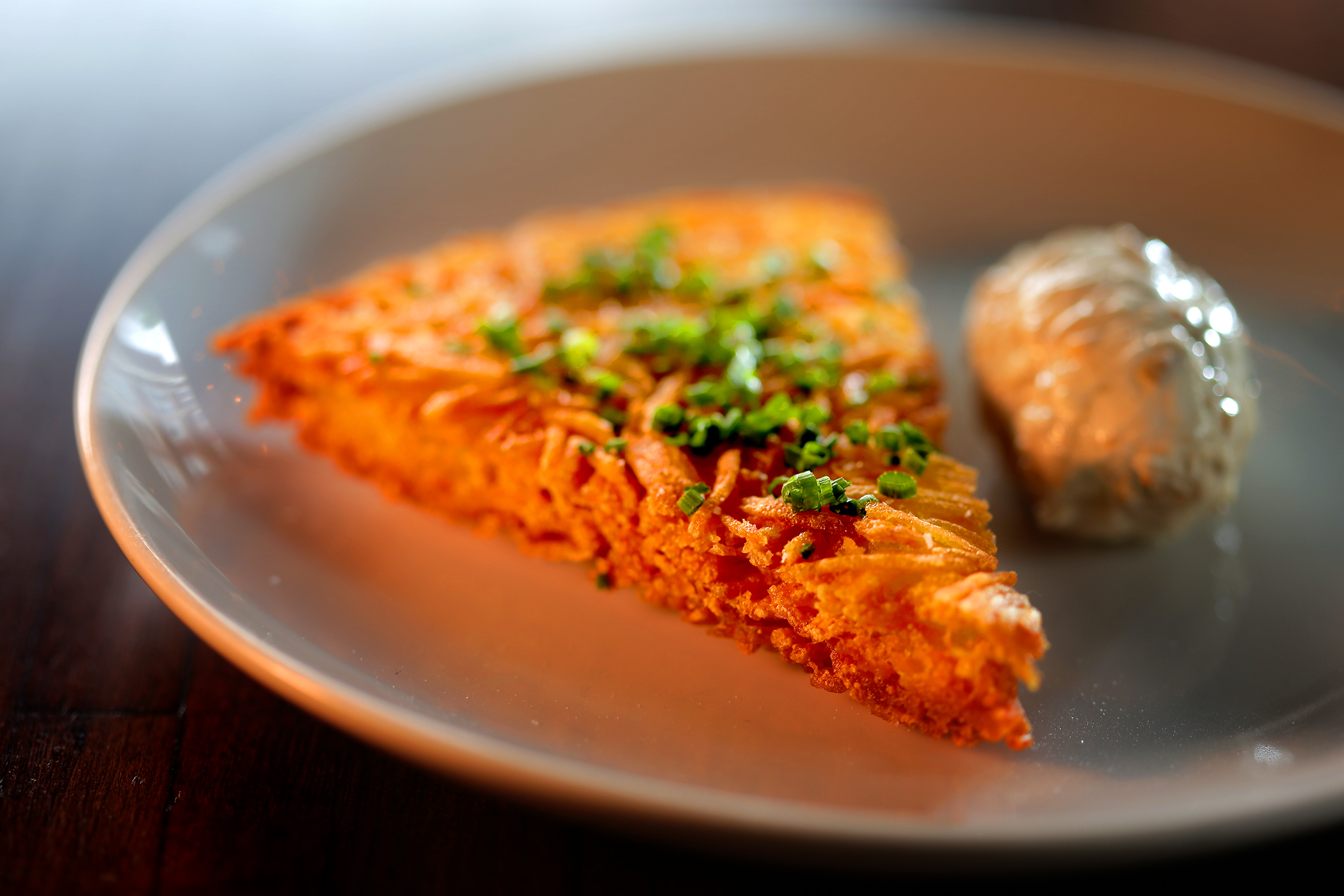 Rosti at Thistle & Leek in Newton Centre.