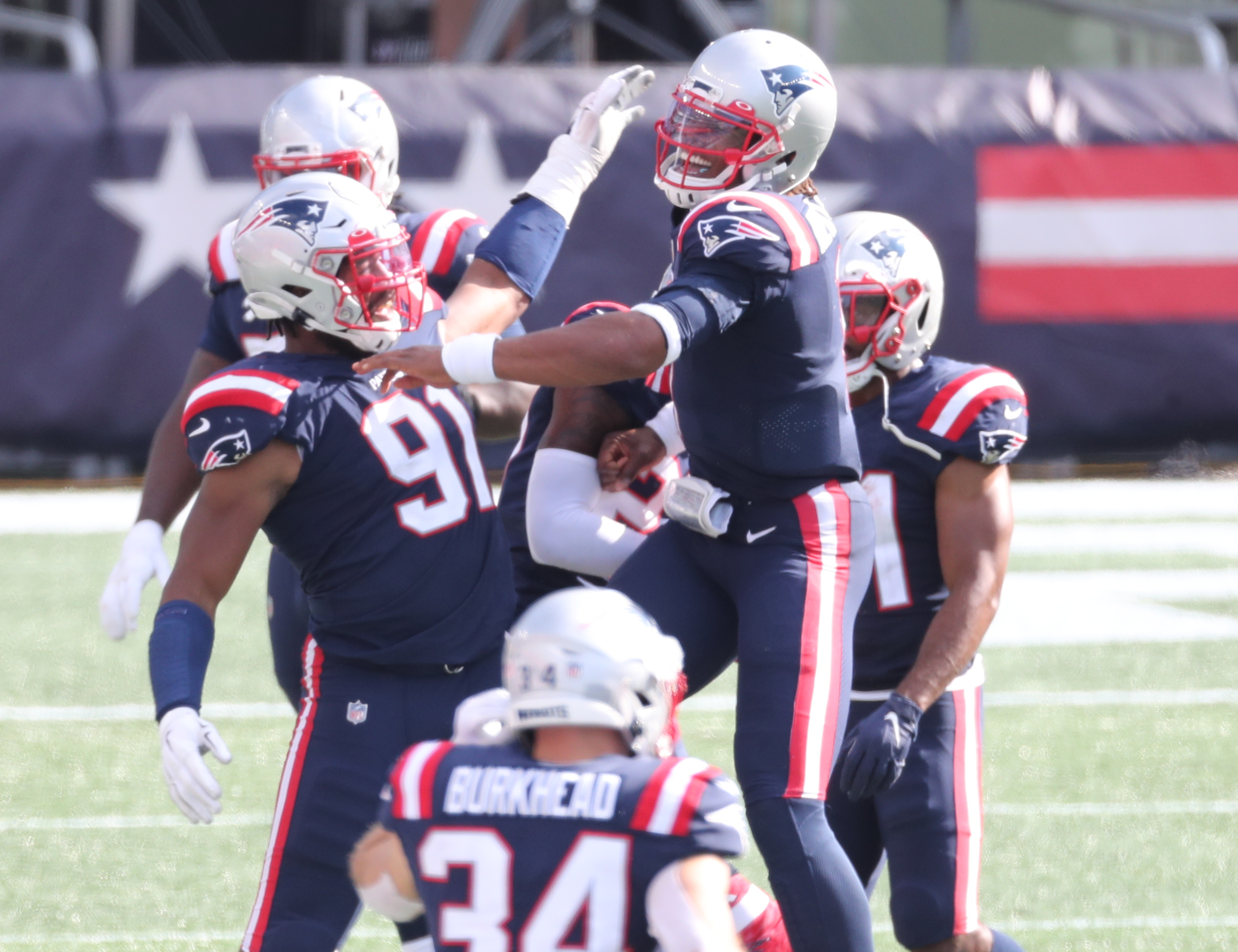 Here's what Cam Newton wore to his first Patriots game - The Boston Globe