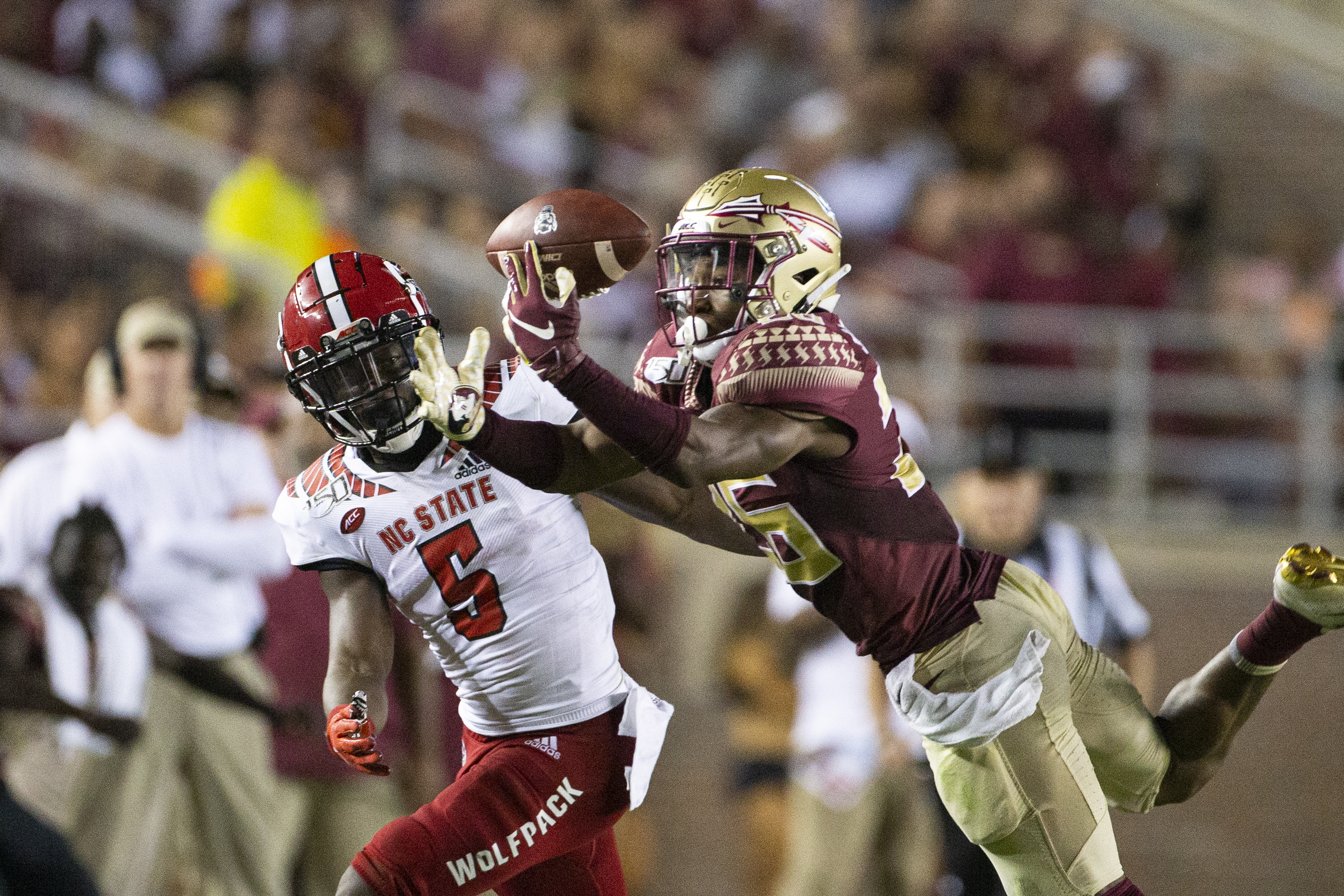 Florida State's Asante Samuel Jr. (right) is one of several high-level cornerback prospects this year.