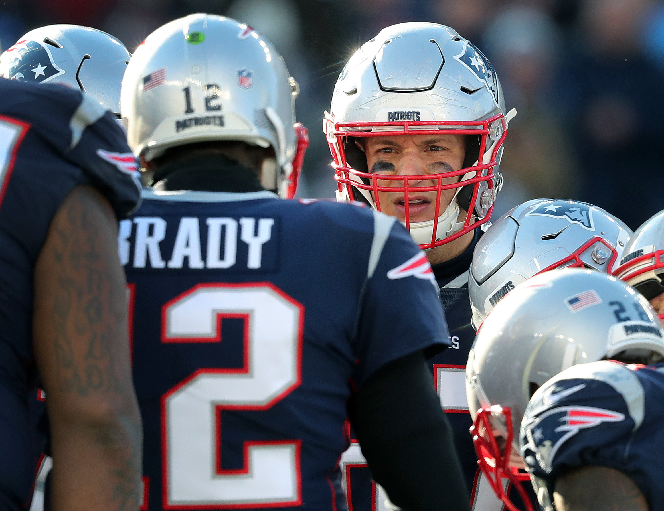 Helmet Stalker on X: Former Patriots TE Rob Gronkowski finished his career  in a Riddell Precision Fit SpeedFlex with an SF-2BDC facemask and Riddell  hardcup chinstrap paired with SportStar's Flex Adapters. Prior