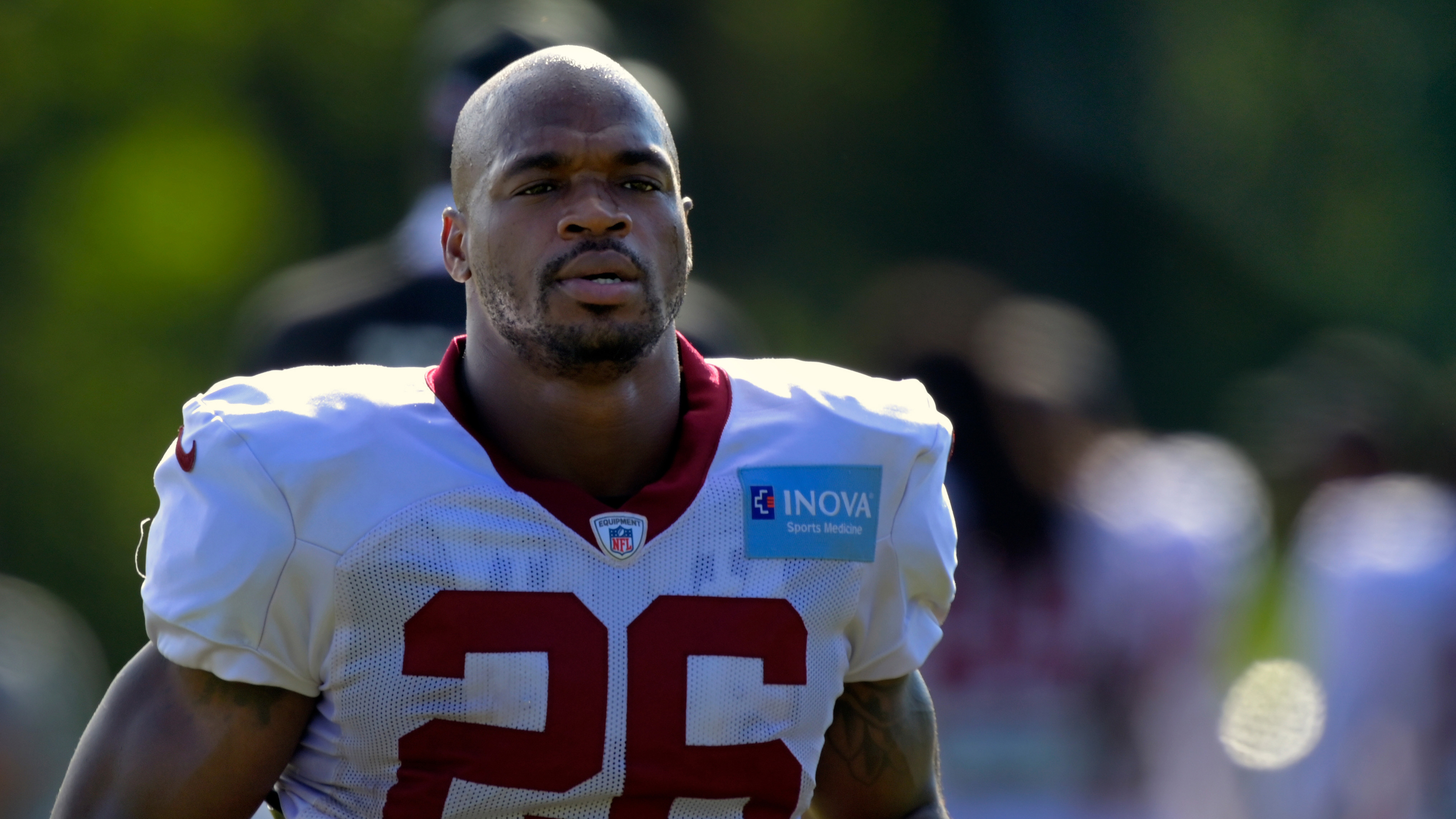 Running Back Adrian Peterson Is Back In Washington