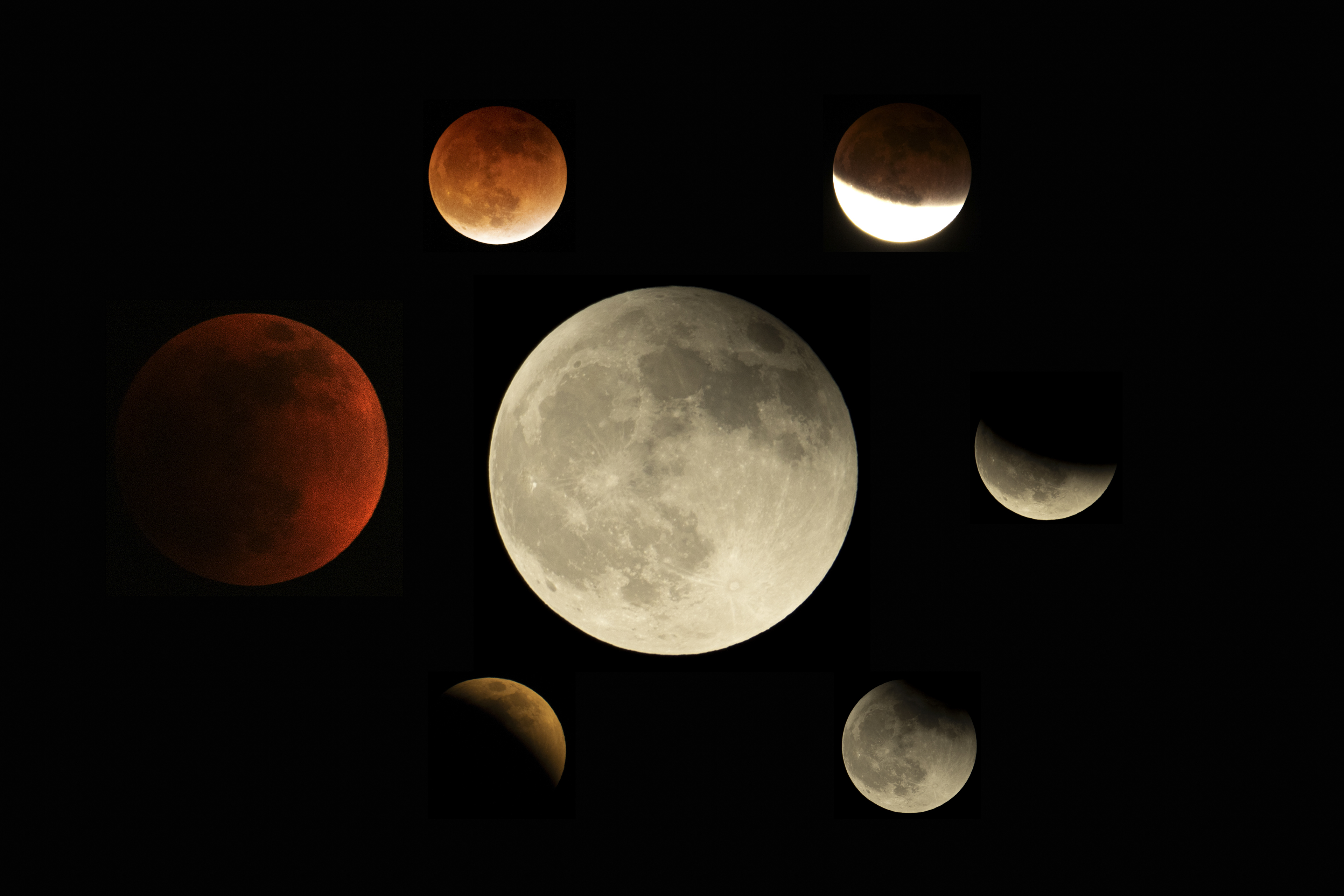 Photos: Last night's lunar eclipse dazzles earthbound viewers 