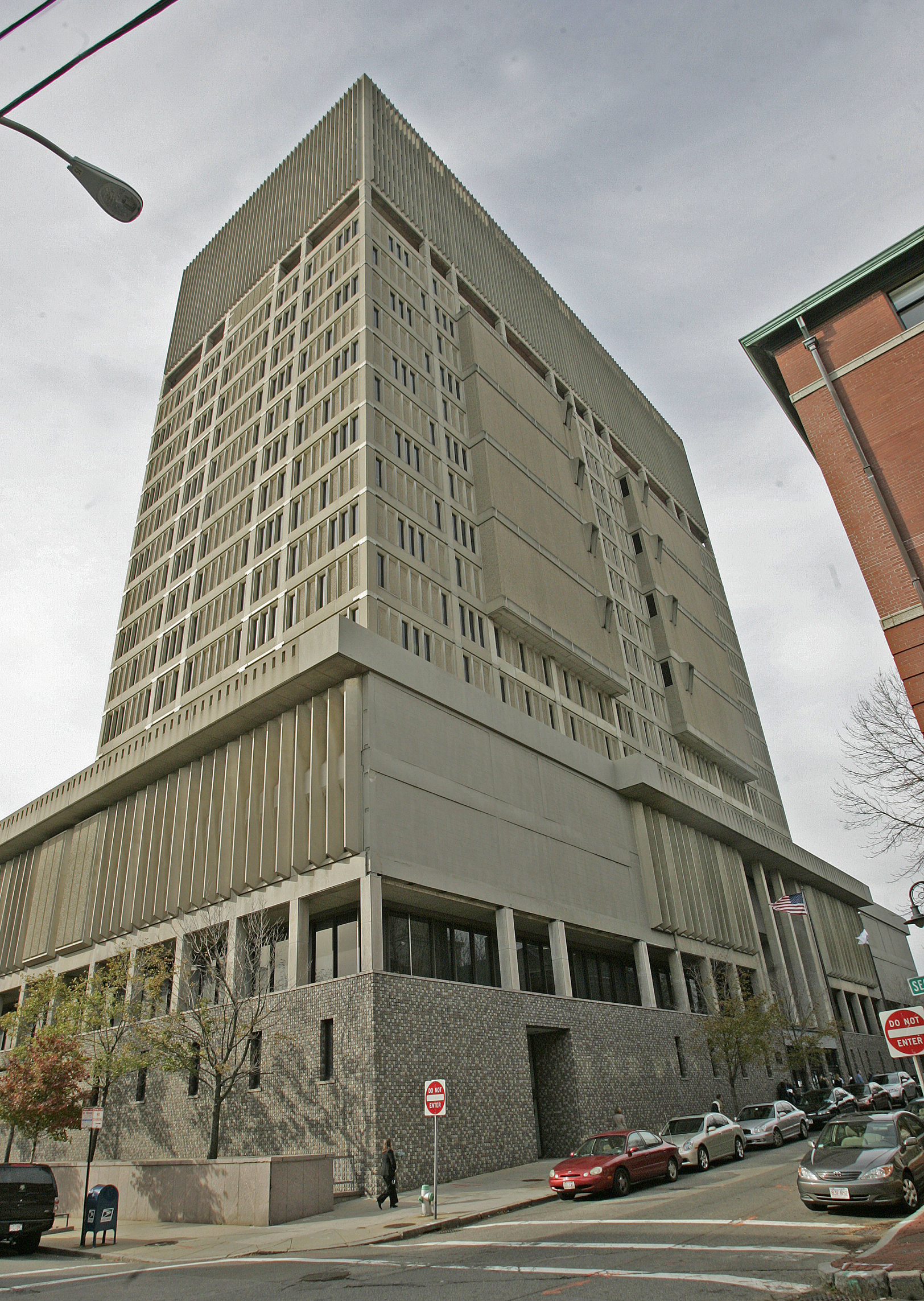 The jail section atop the Middlesex County Courthouse.