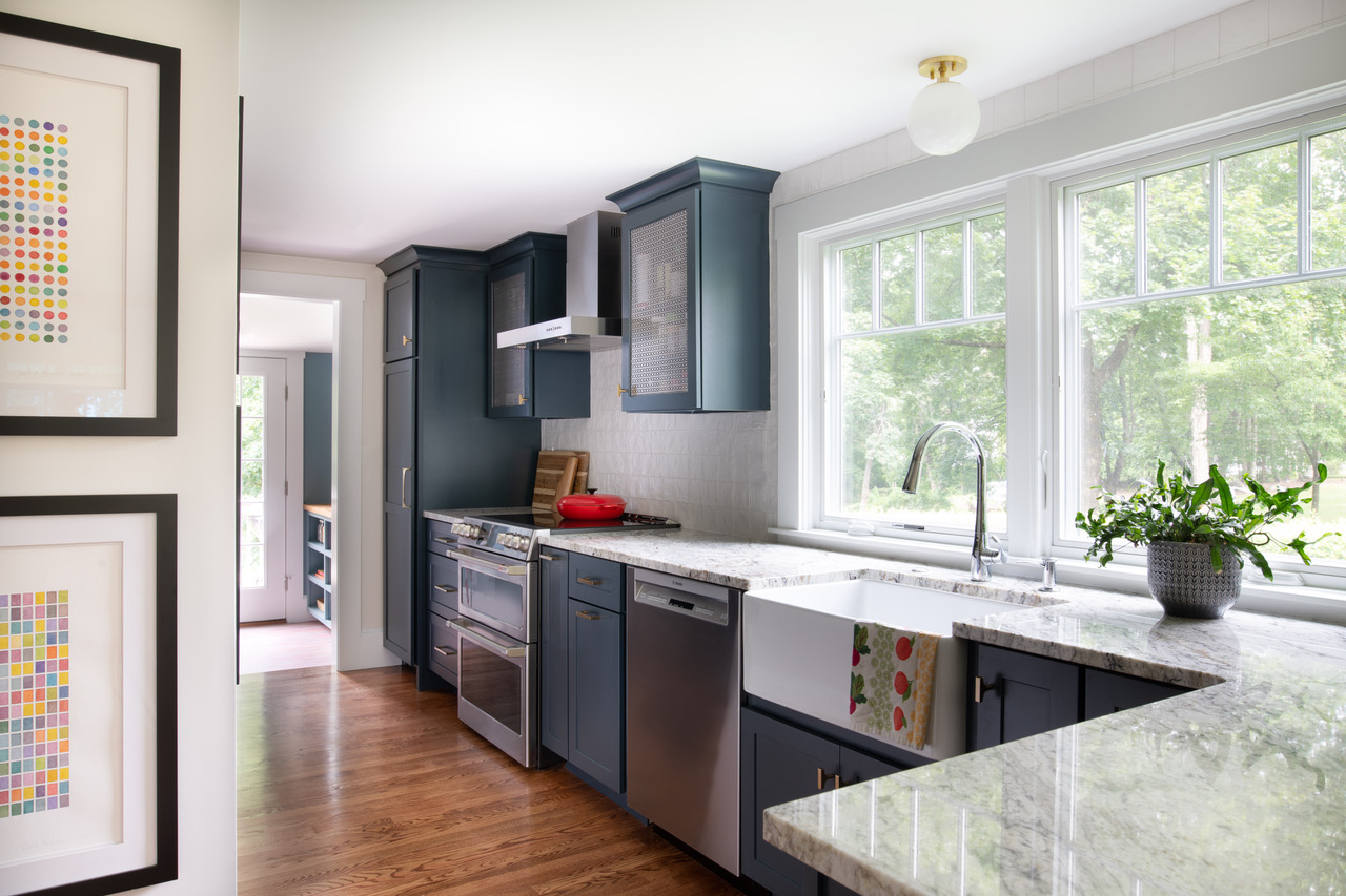 For sale: Homes with blue kitchen cabinets - The Boston Globe