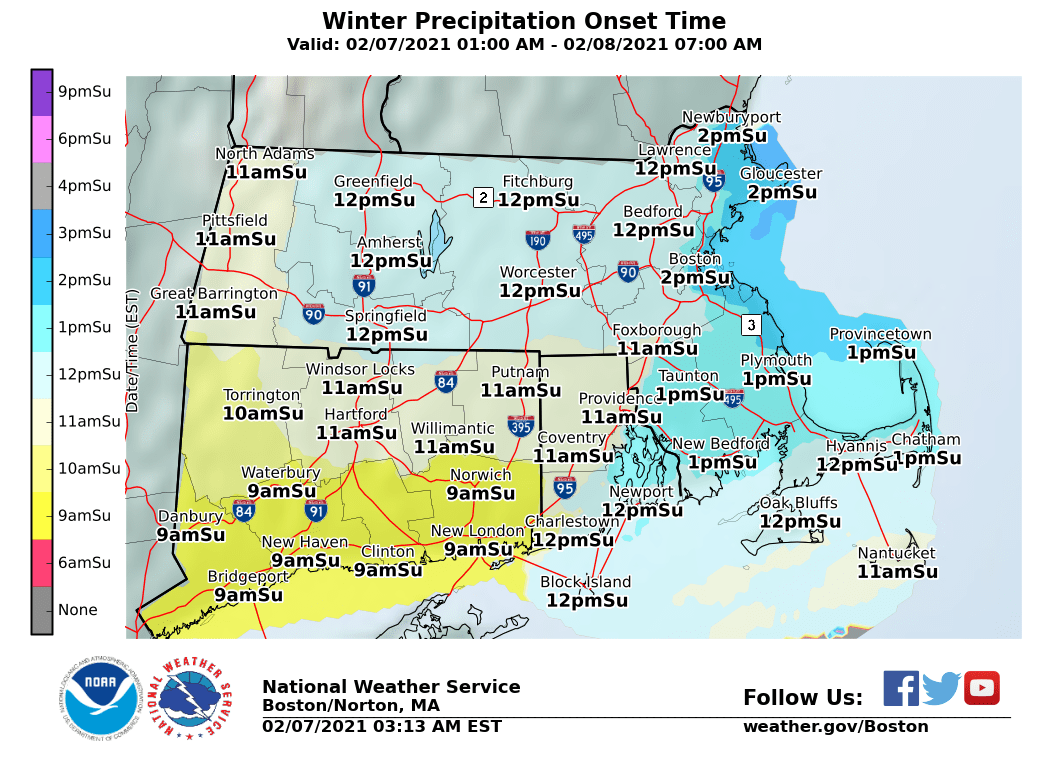 Maps: Here’s How Much Snow To Expect Sunday In Massachusetts - The ...