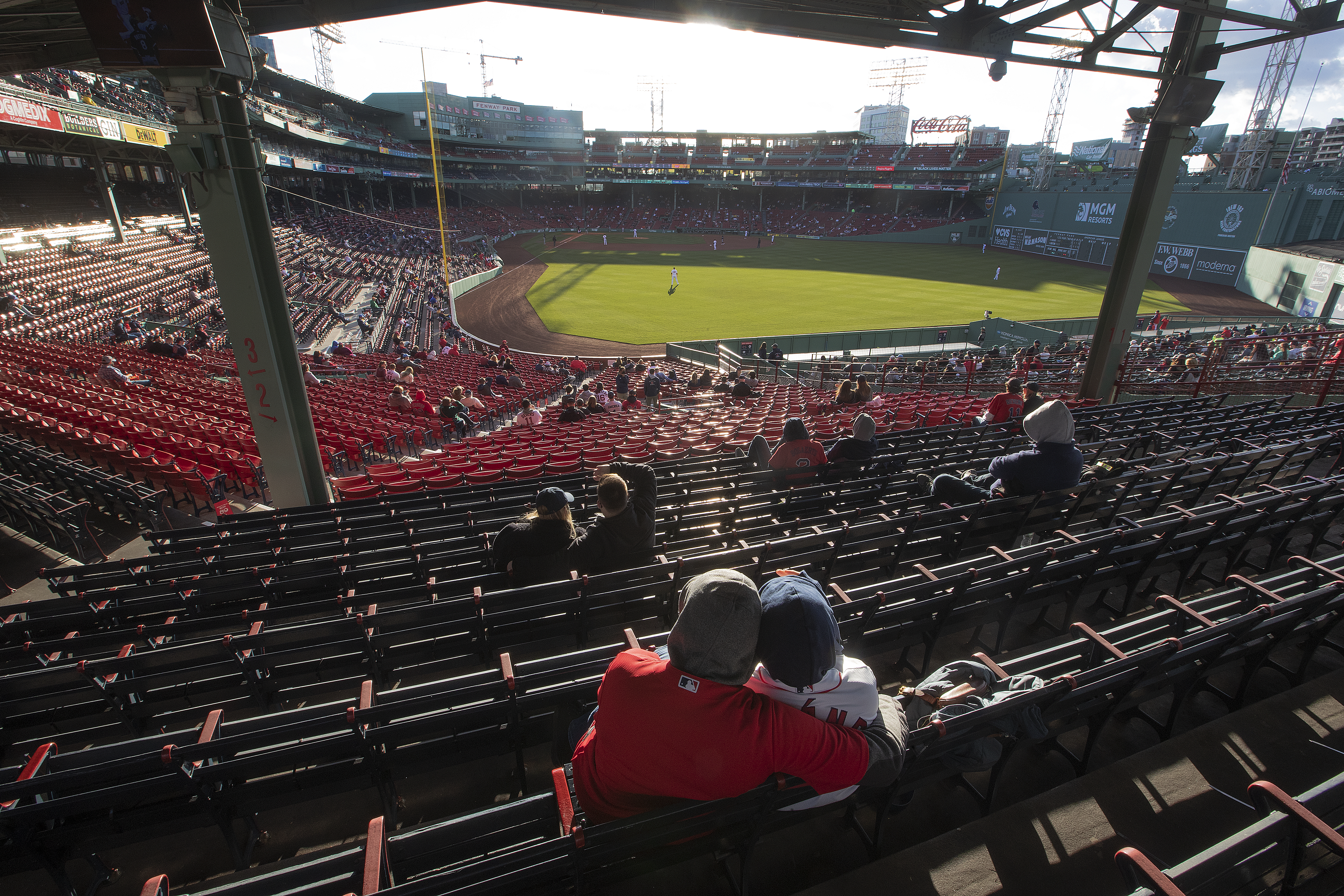 There was plenty of room in right field.