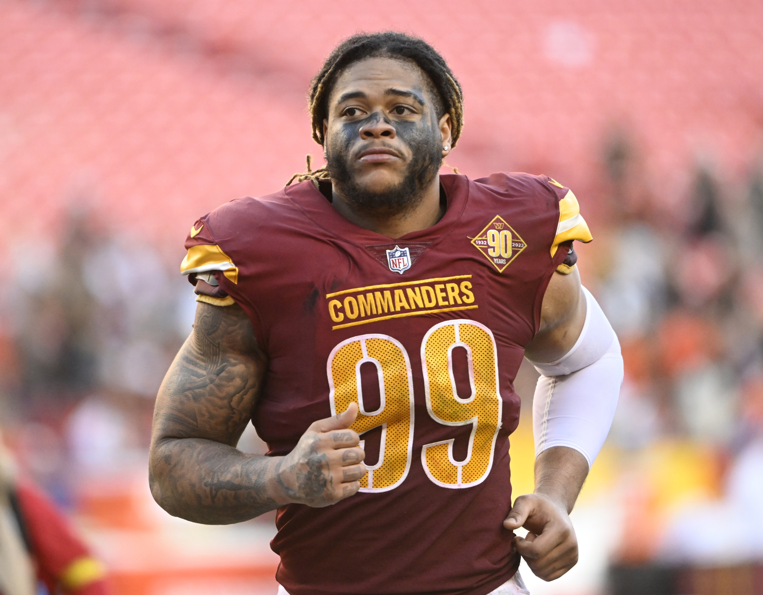 Washington Commanders defensive end Chase Young (99) pictured