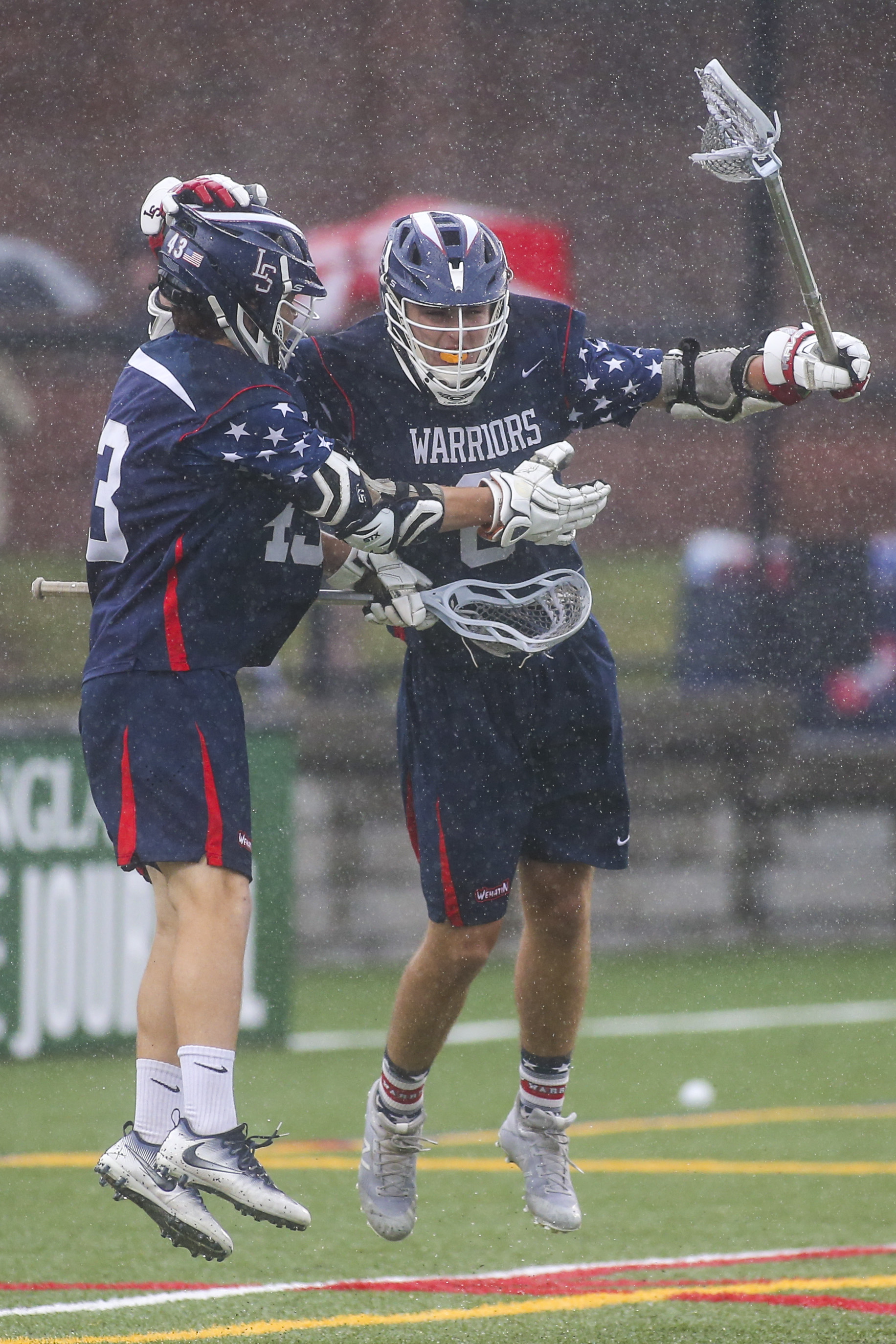Lincoln-Sudbury soared after beating Hingham for the 2019 MIAA Division 1 boys' lacrosse title at Veterans Memorial Stadium in Quincy.