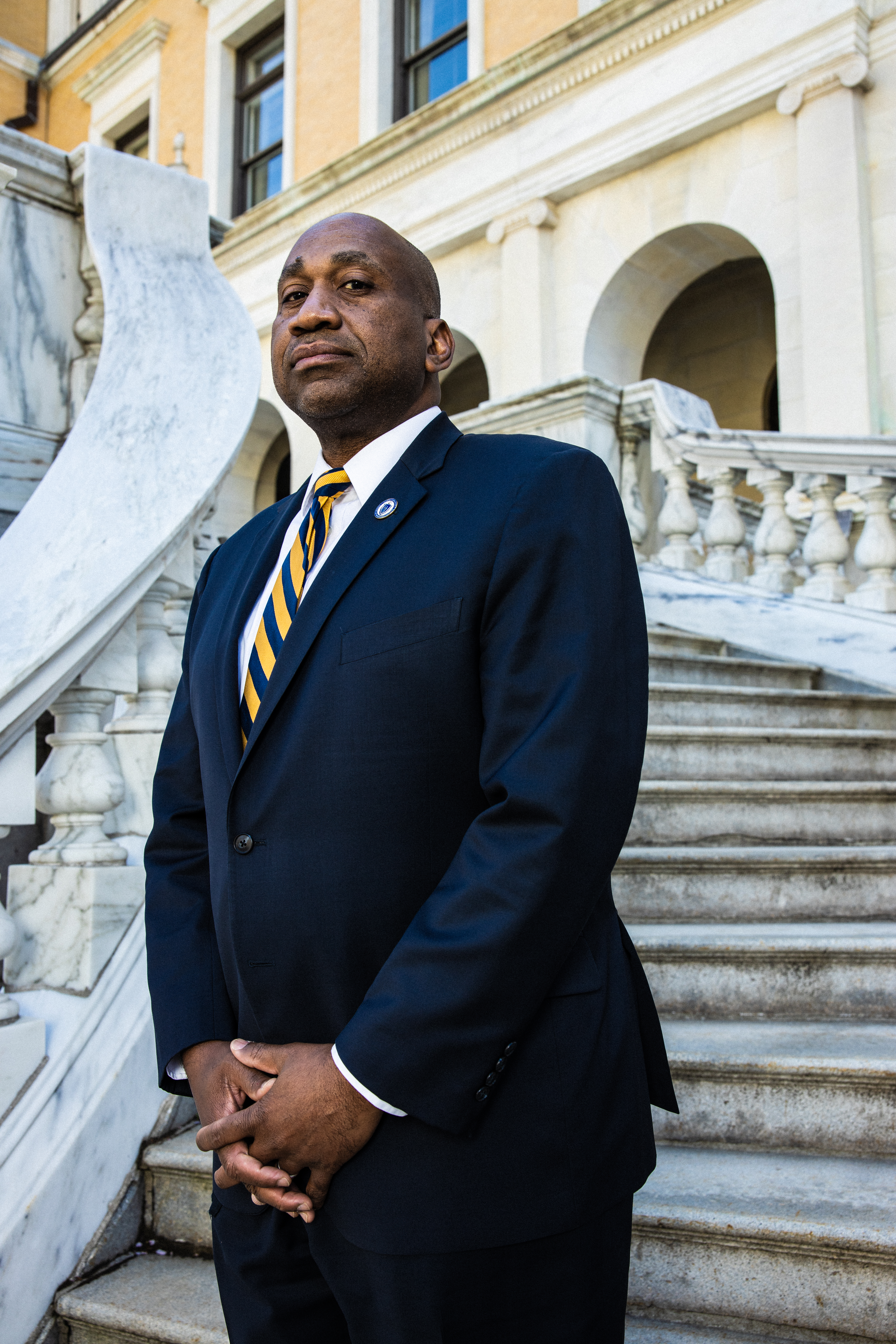 State Representative Russell Holmes called for “duty to intervene” language to be part of the police reform bill passed by the Massachusetts Legislature in 2020.