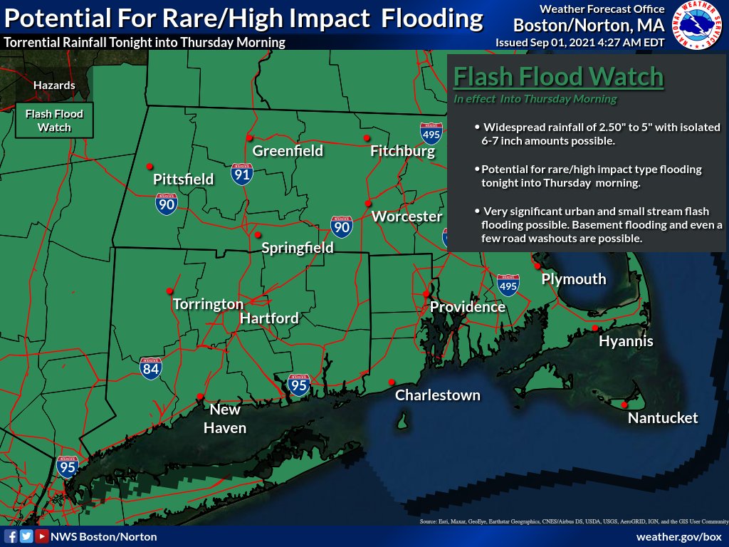 There is potential for rare/high Impact flooding in some areas.