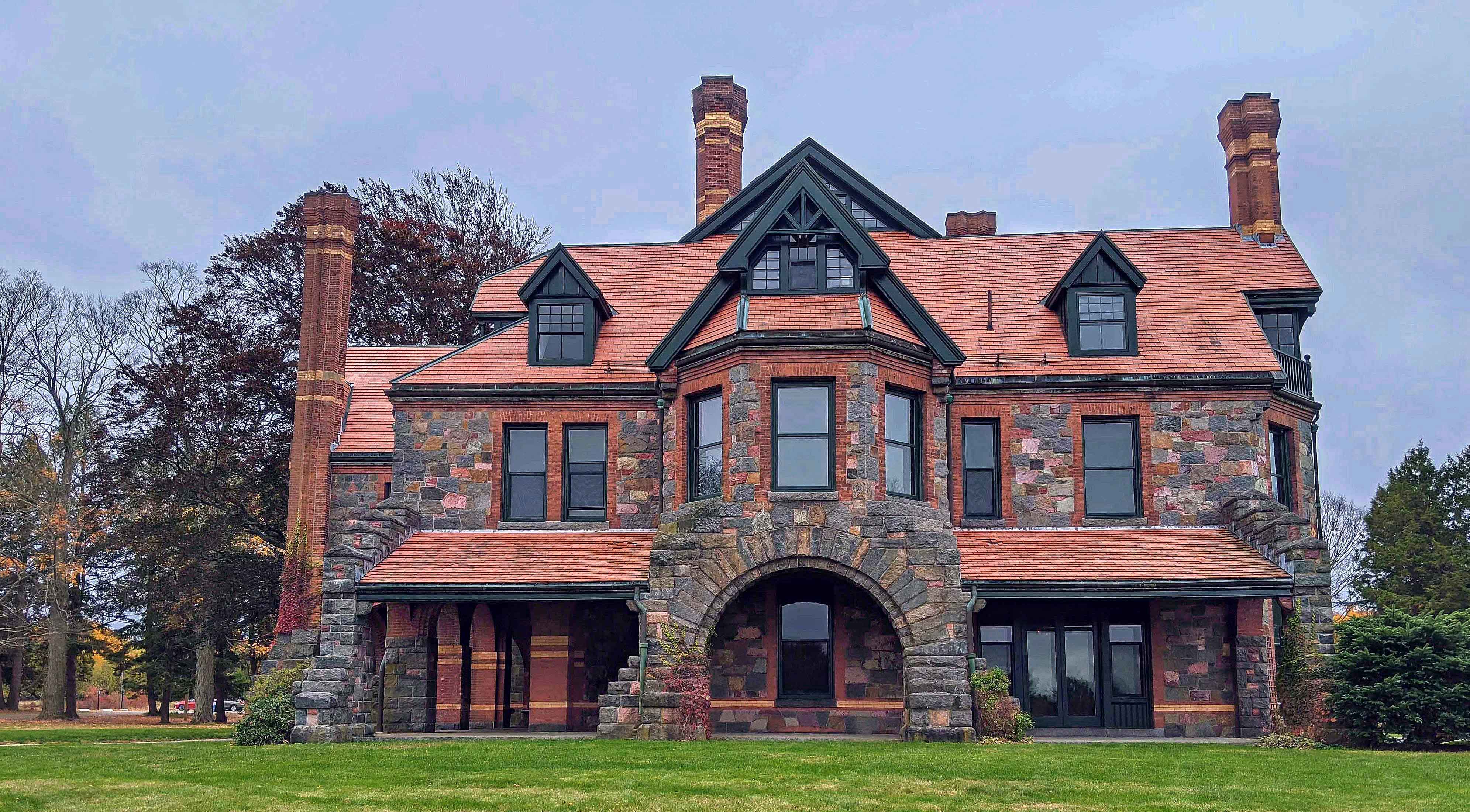 The 1878 mansion of the Eustis Estate in Milton.