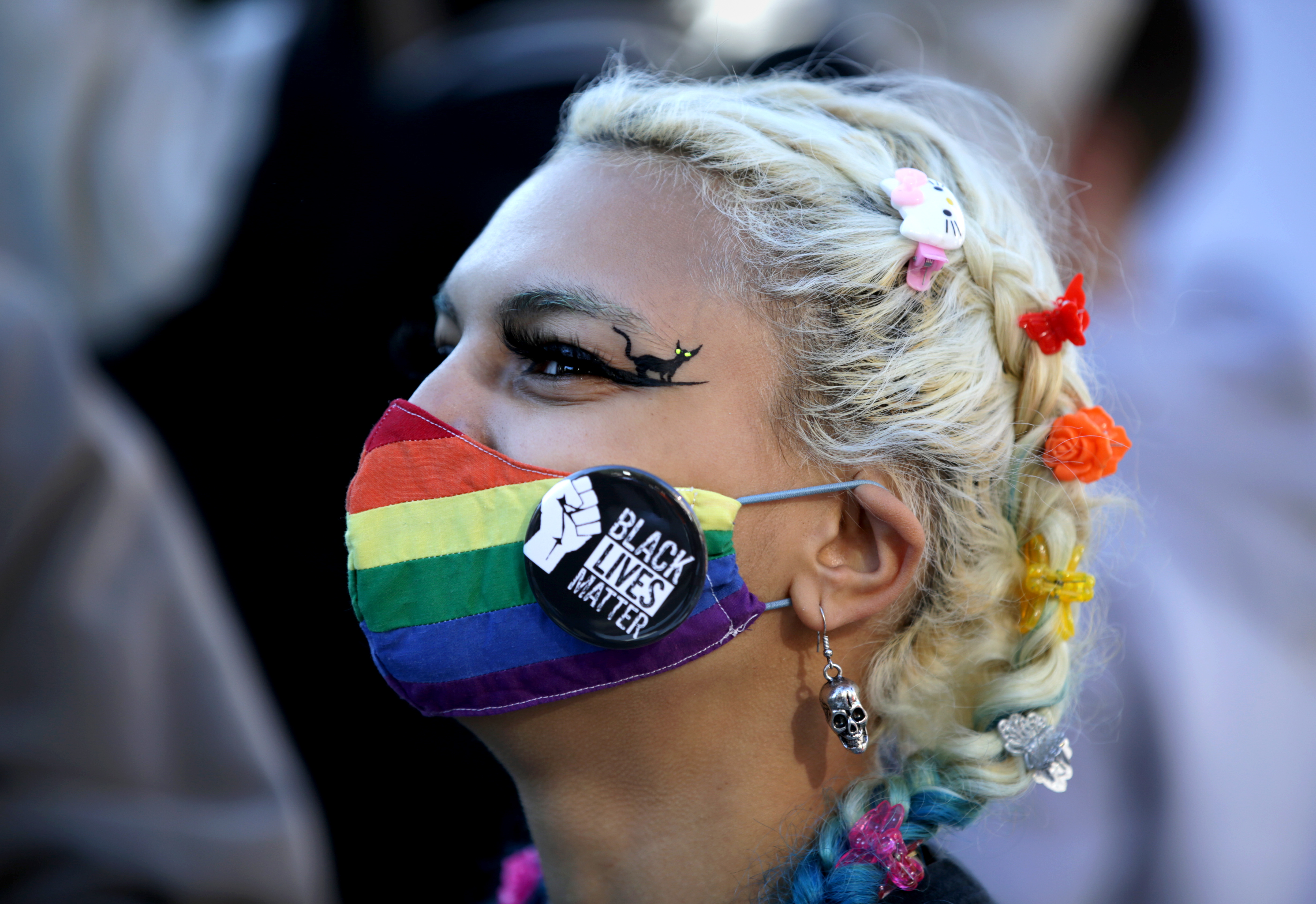 Starr Felder was in the crowd at a women's rally on Boston Common.