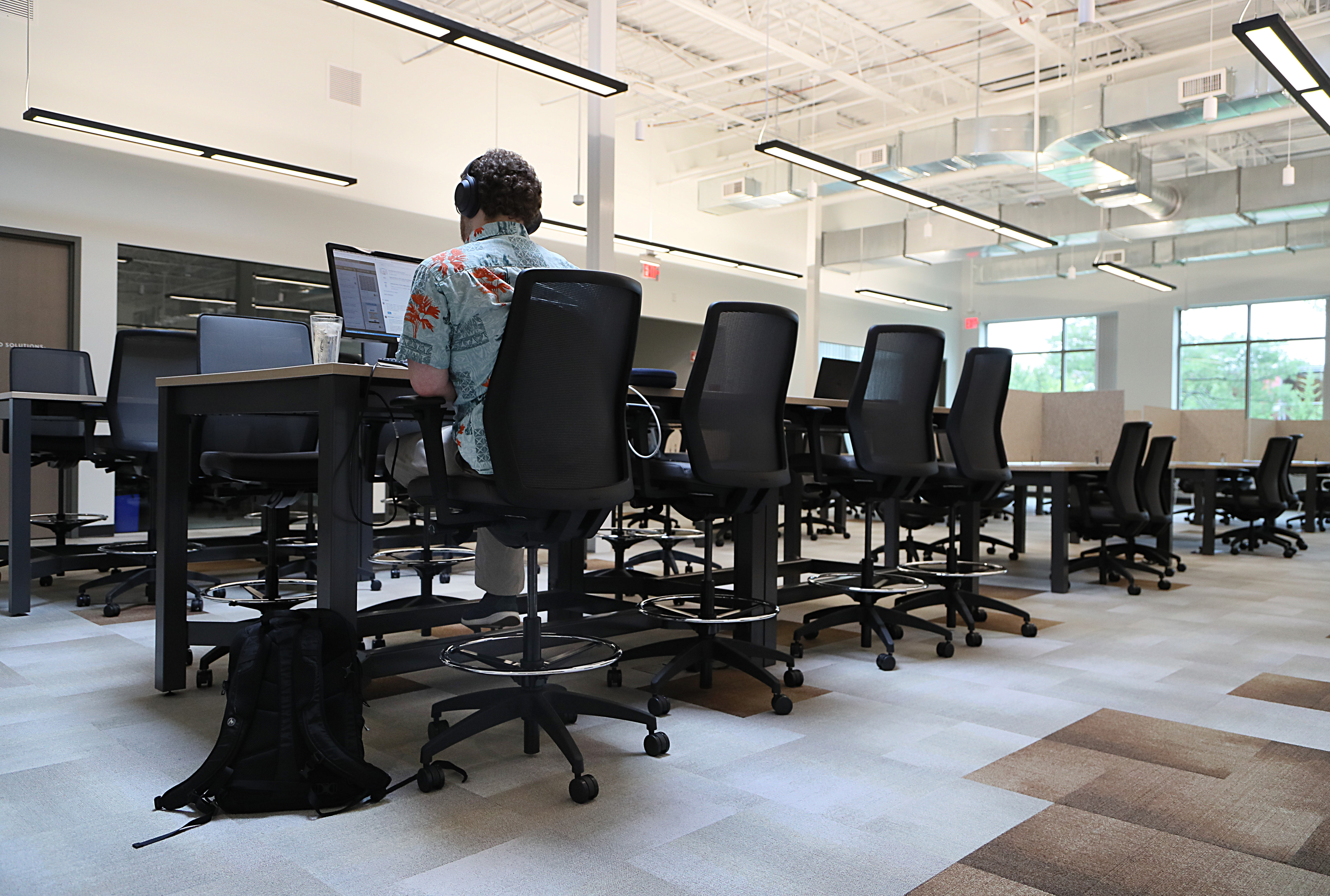 WorkBar, a co-working space, in Needham.