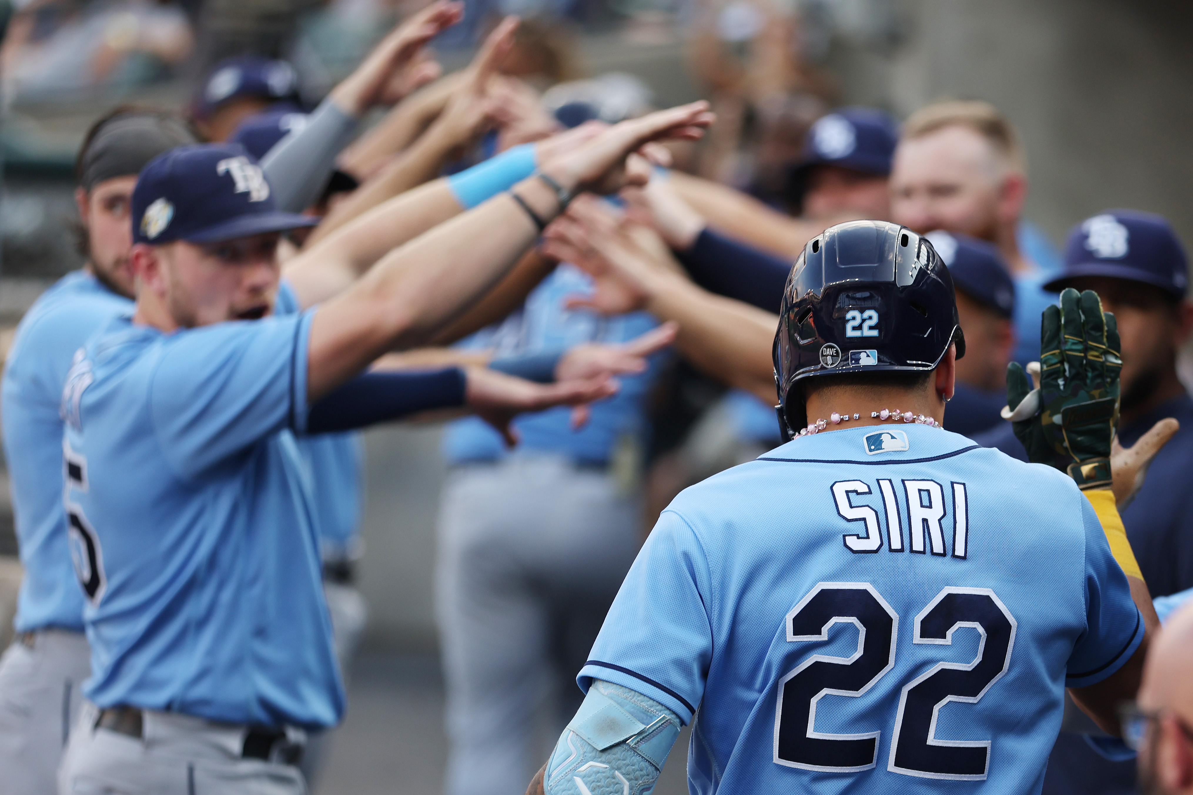 Video: Watch Rays' Jose Siri score from second on grounder to pitcher