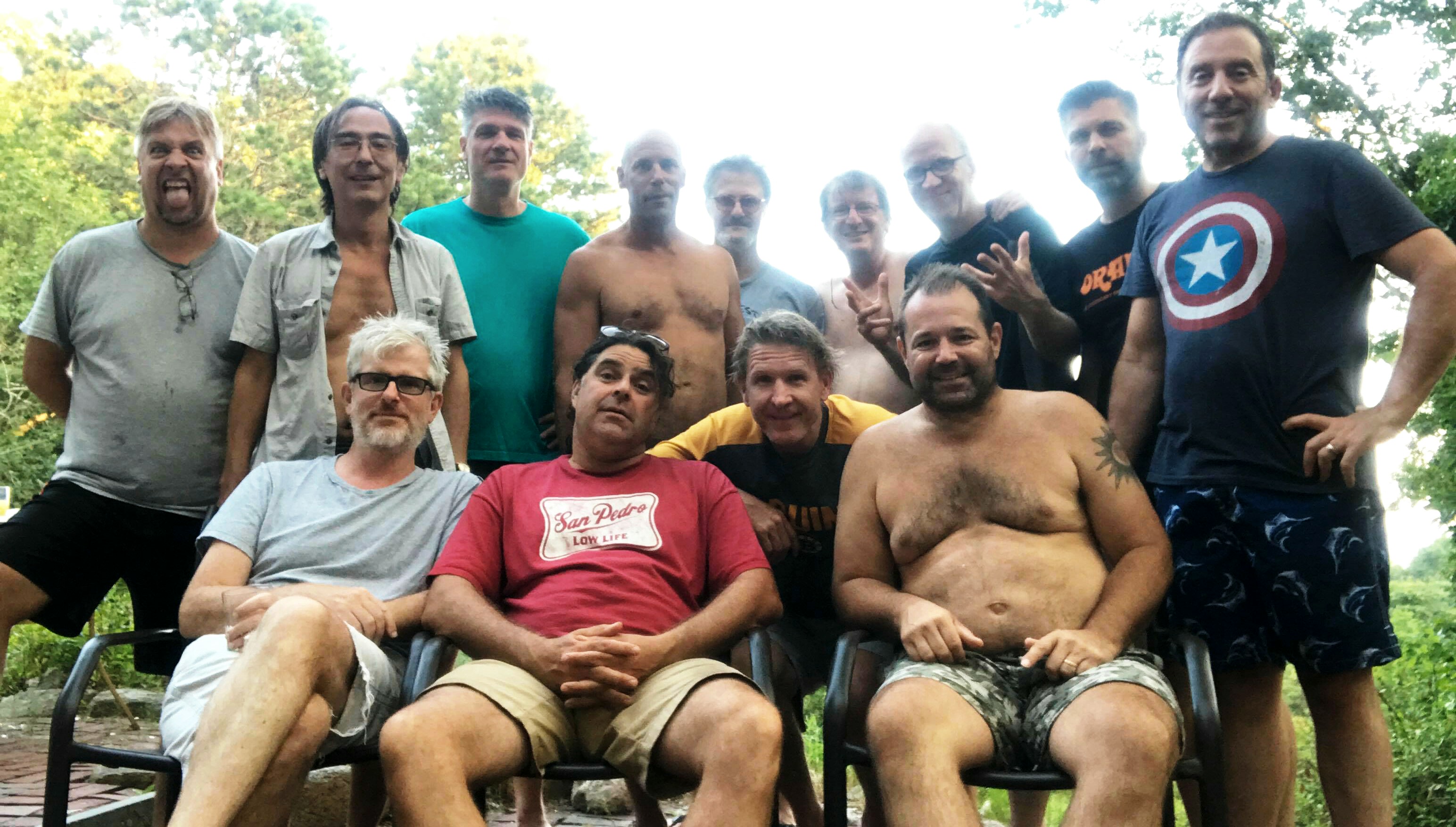 Mark Shanahan and his friends, "The Geebs."