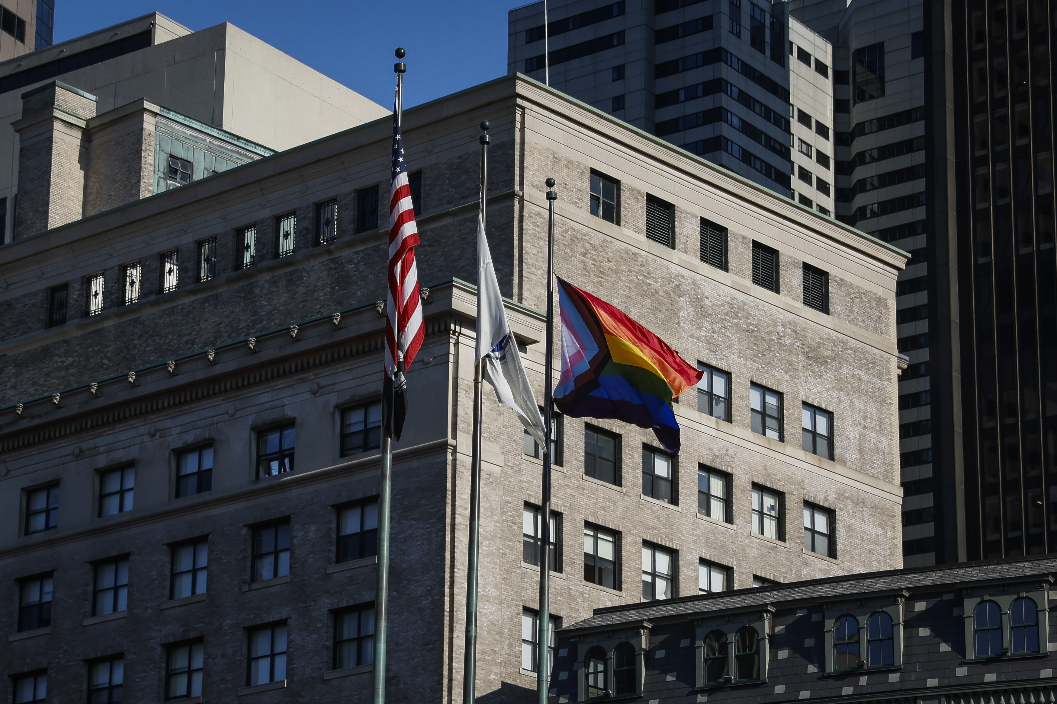 Flying over City Hall Plaza, a new flag reflects LGBTQ diversity for Pride  Month - The Boston Globe