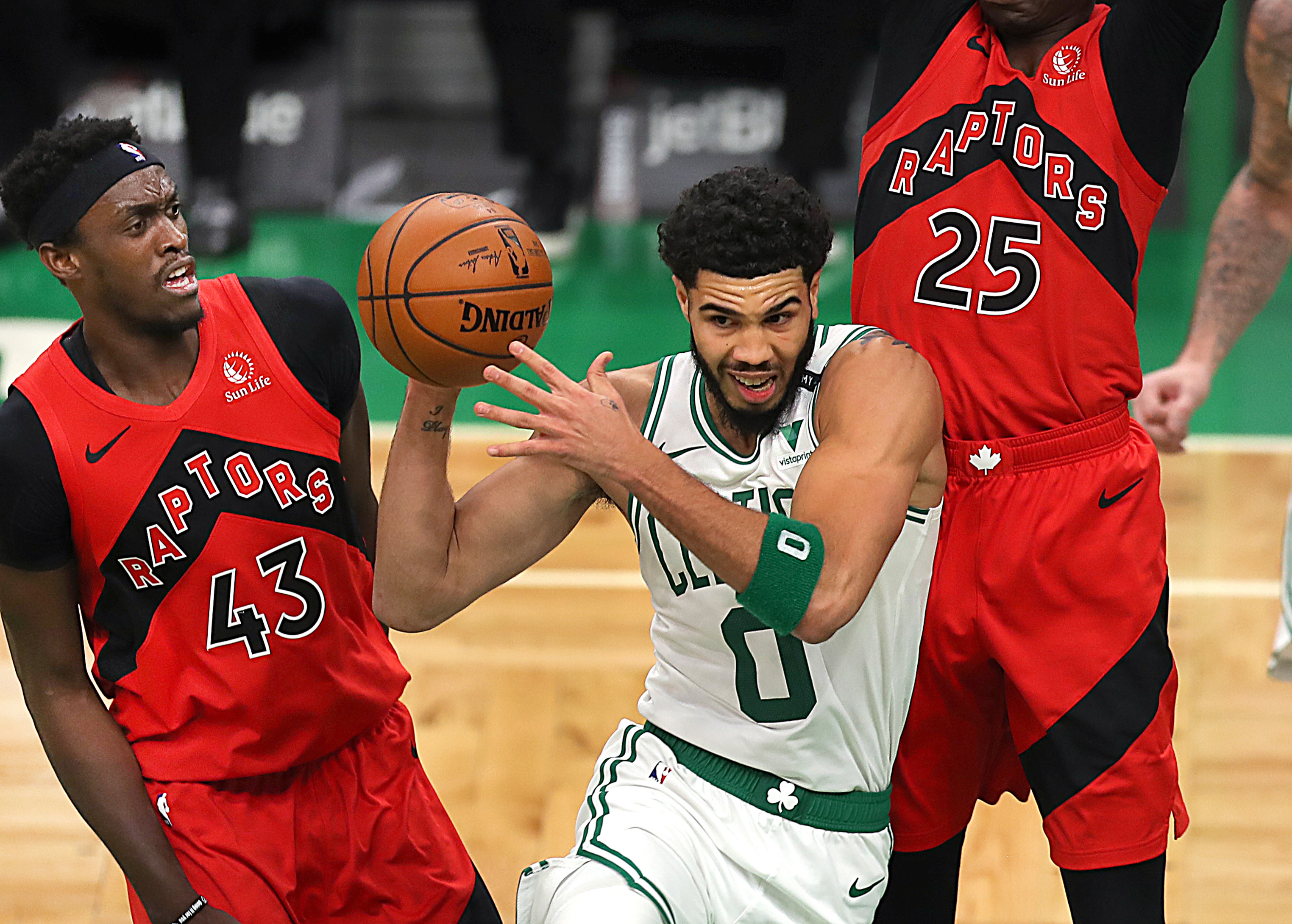 Celtics get the ball moving in 120-106 win over Raptors