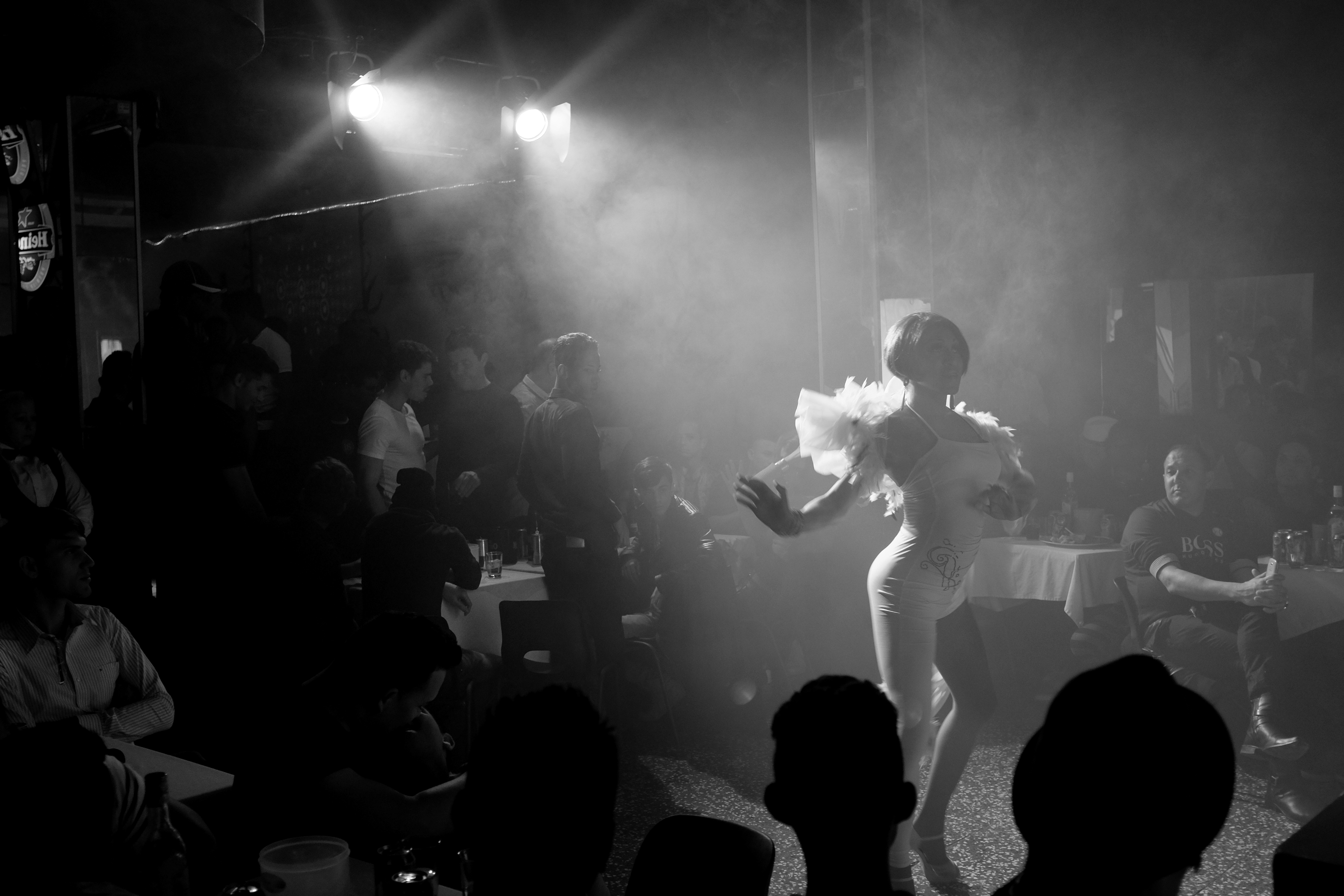 A performer at Cabaret Las Vegas in Havana.