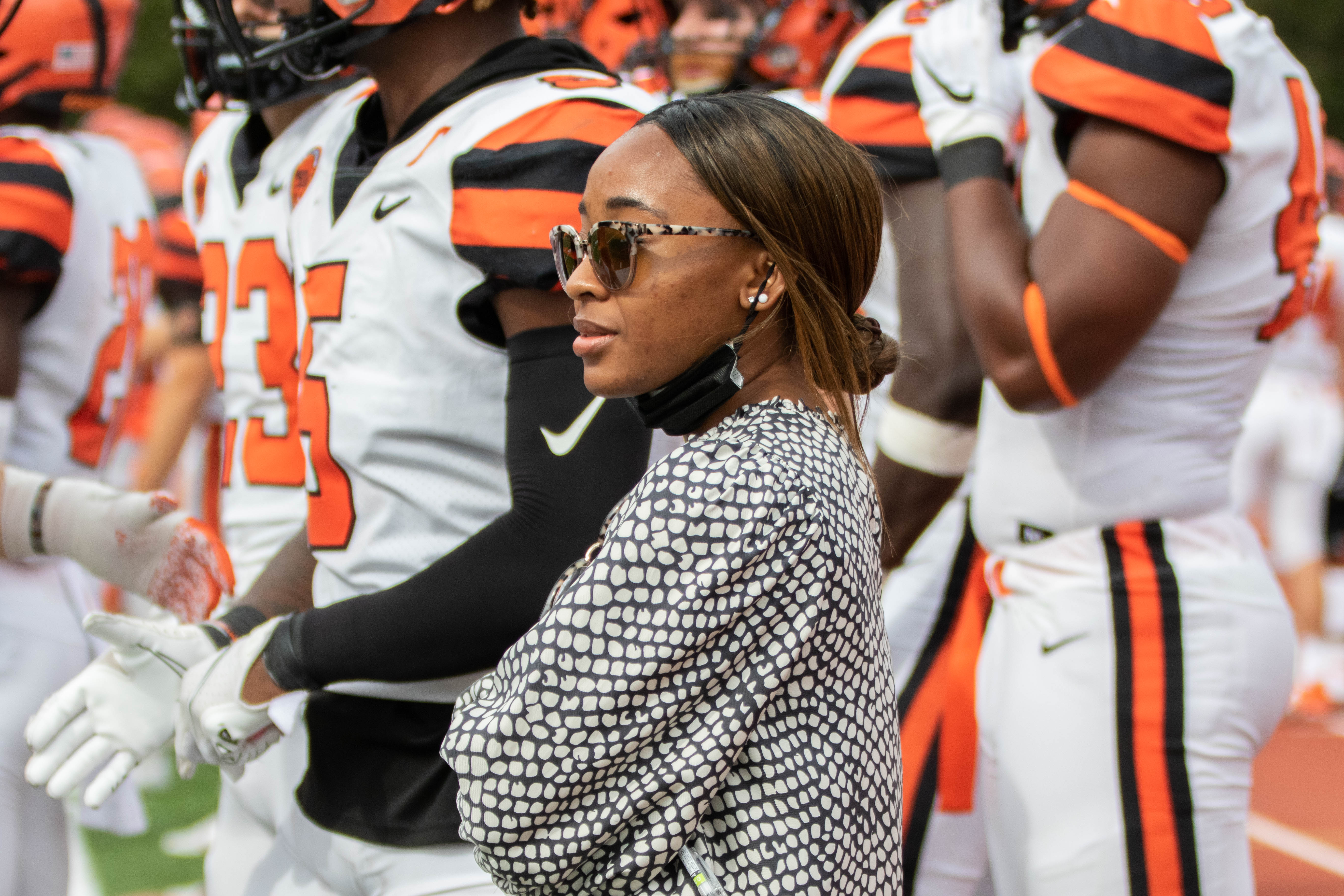 Princeton's Maya Ana Callender makes a little history as Patriots' first  full-time female scout - The Boston Globe