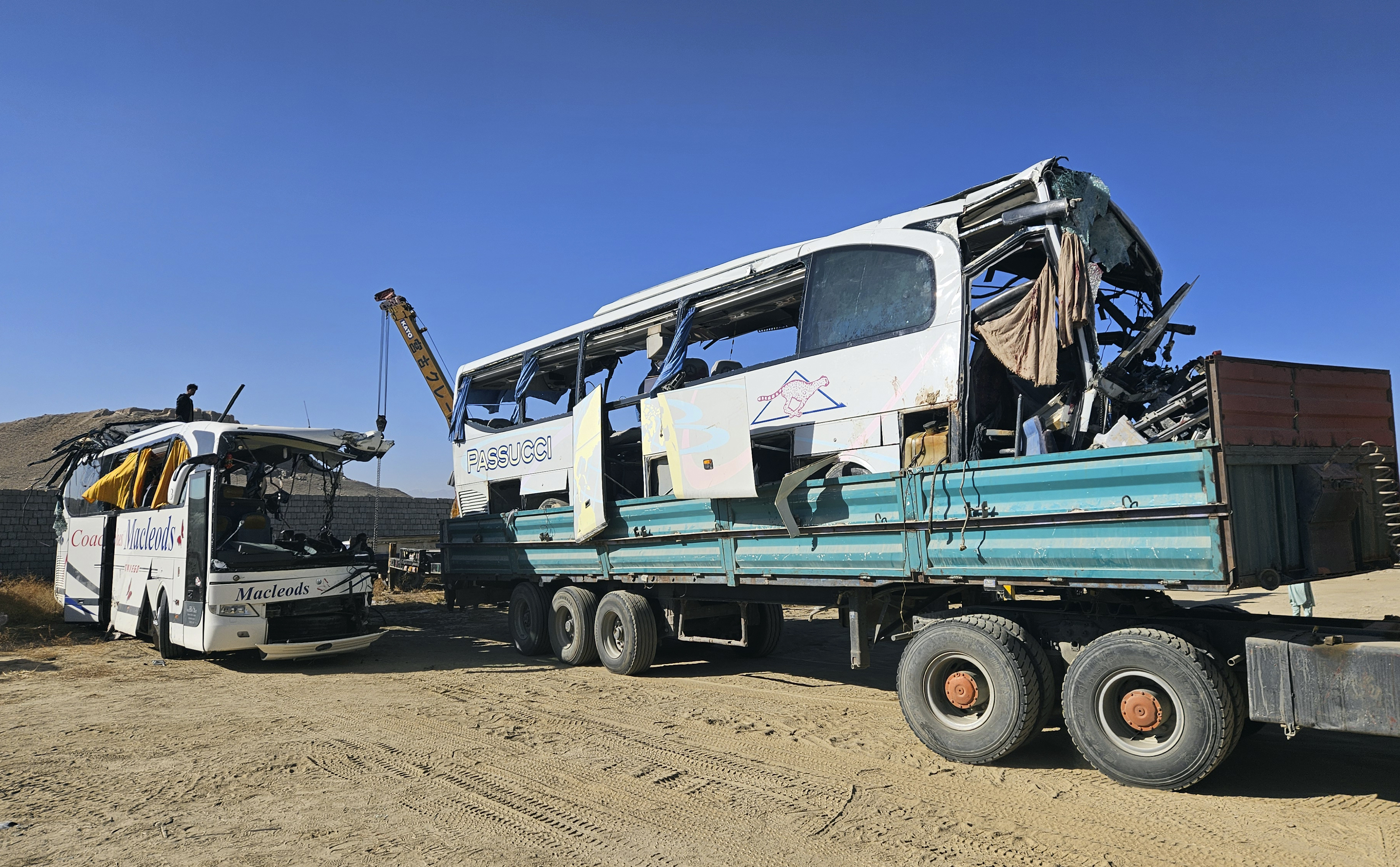 Two highway crashes in southeastern Afghanistan kill 50 people and