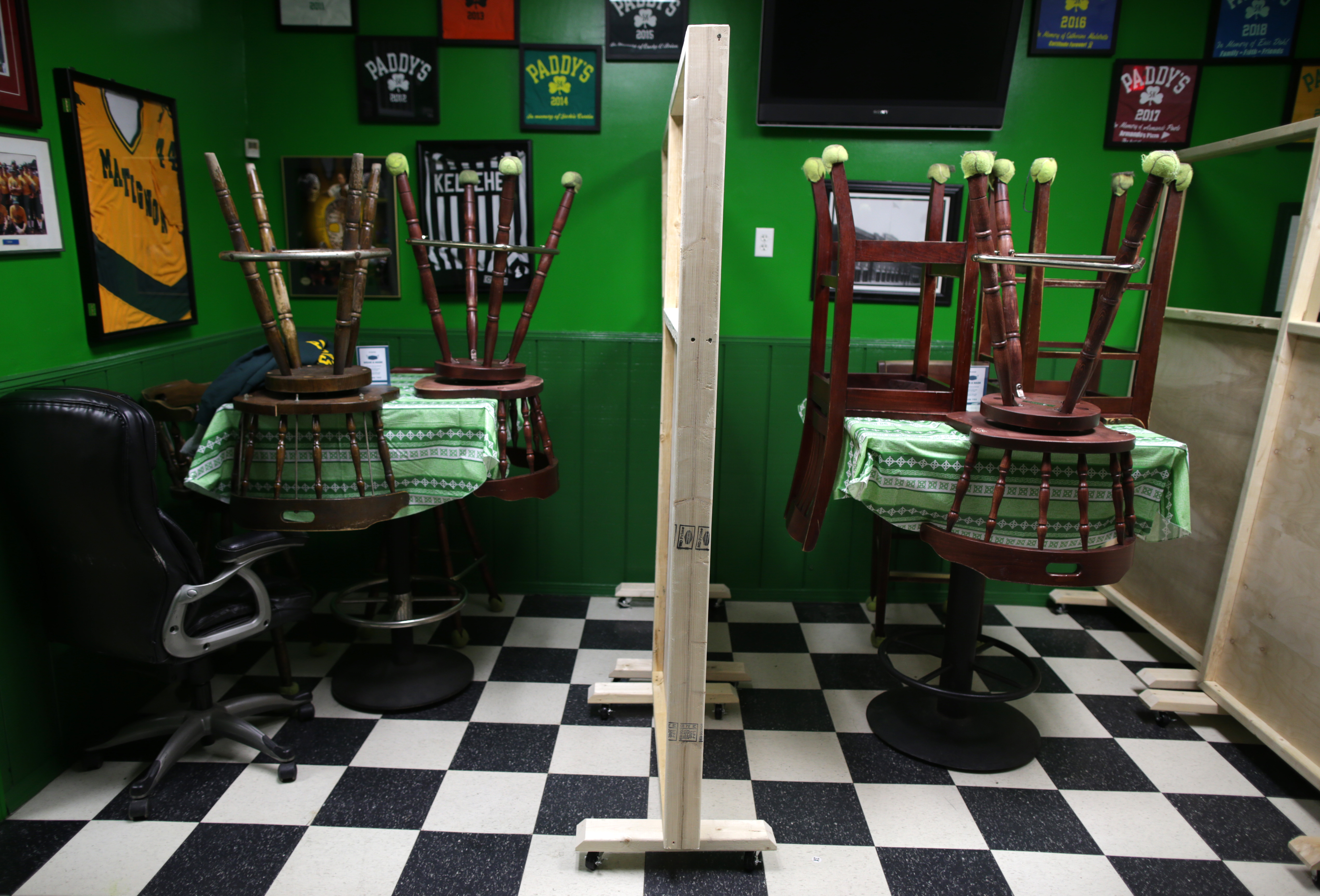 Paddy's Lunch in Cambridge. Like other corner bars, nightclubs, and social clubs in the state, Paddy's Lunch has been affected by the state's decision to keep places that serve alcohol and not food closed long past when restaurants reopened. This month, they'll try starting back up with a costly kitchen that allows them to sell hot dogs and other basics that will bring them into compliance with the law.