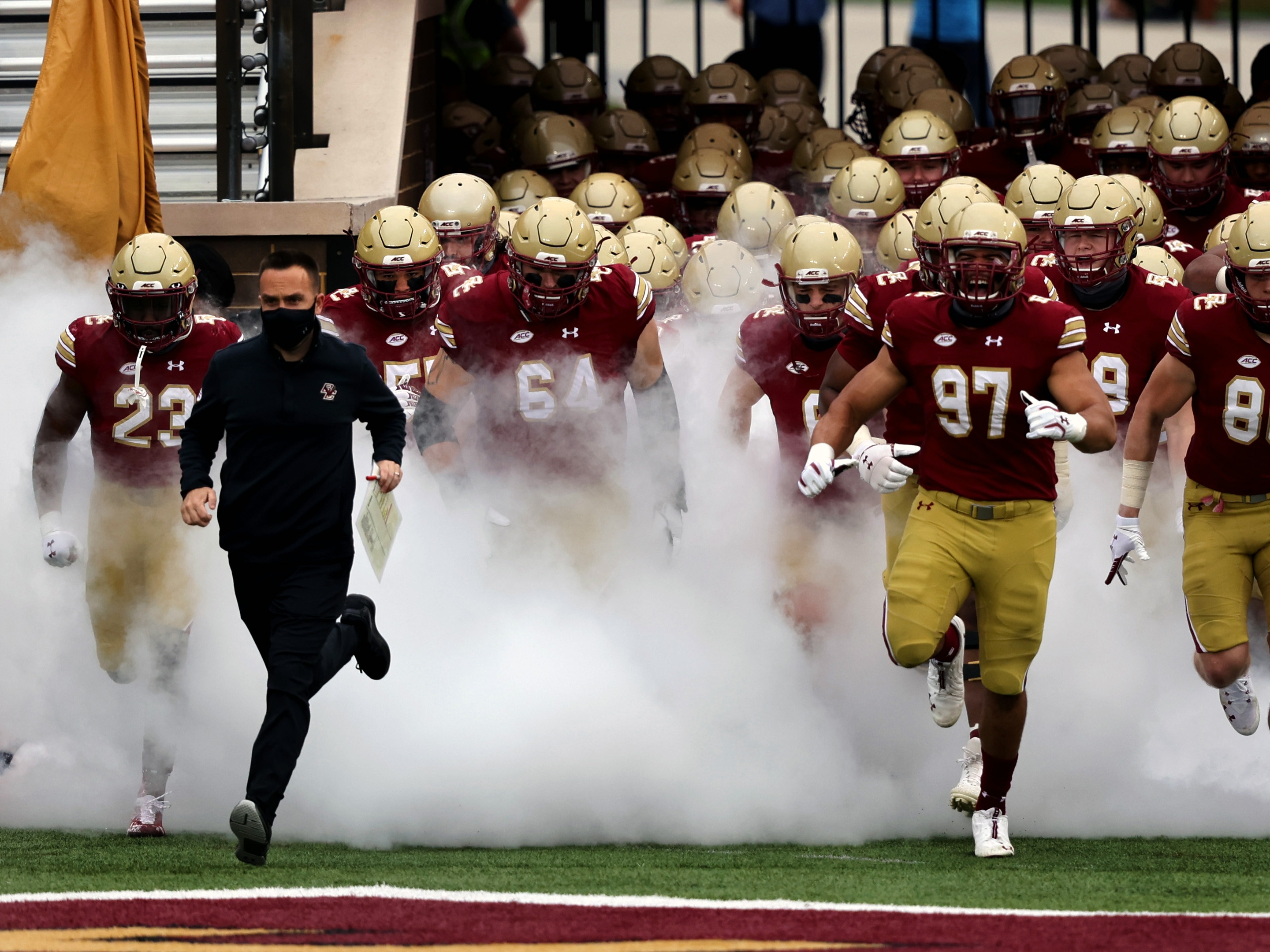 BC football energized in first spring drills under Jeff Hafley - The Boston  Globe