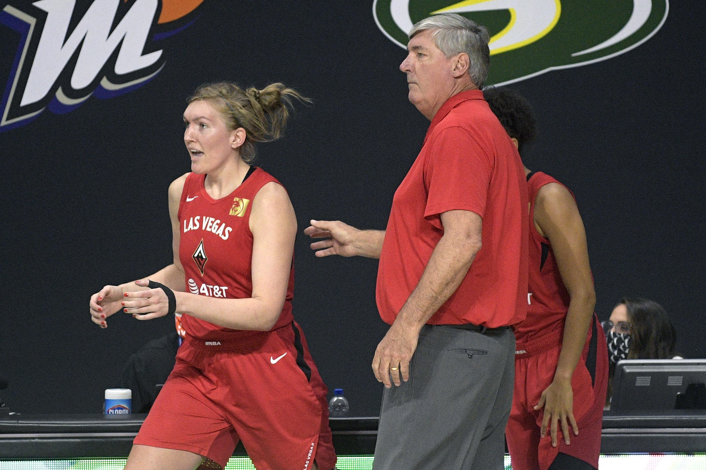 Carolyn Swords has enjoyed playing for Bill Laimbeer, but her family was initially skeptical since most of their memories of the man come from his battles with the Celtics in the 80s.