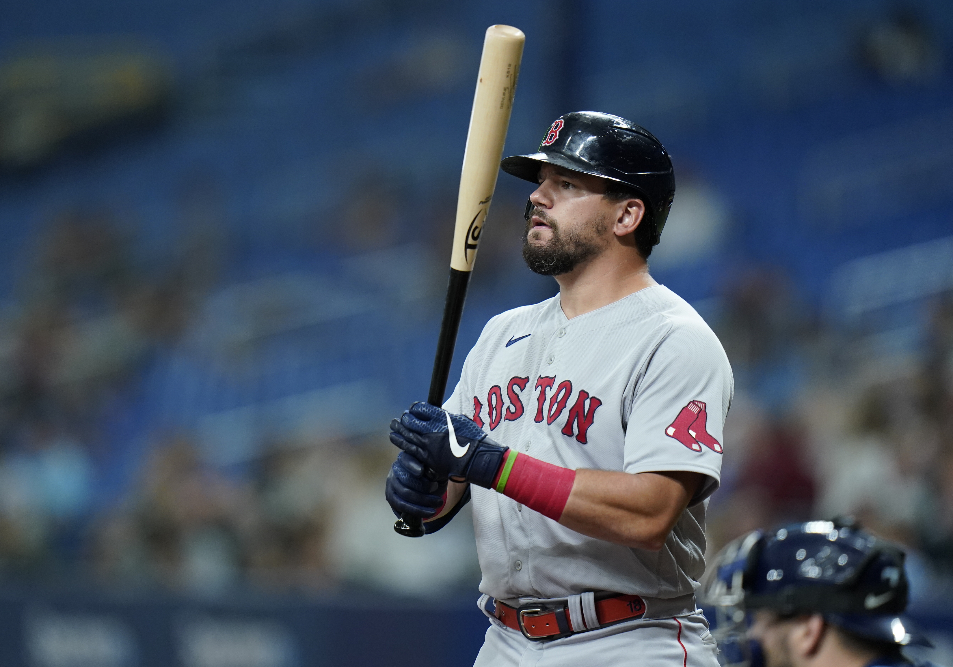 Kyle Schwarber has provided a boost to the Boston offense since he arrived at the trade deadline.