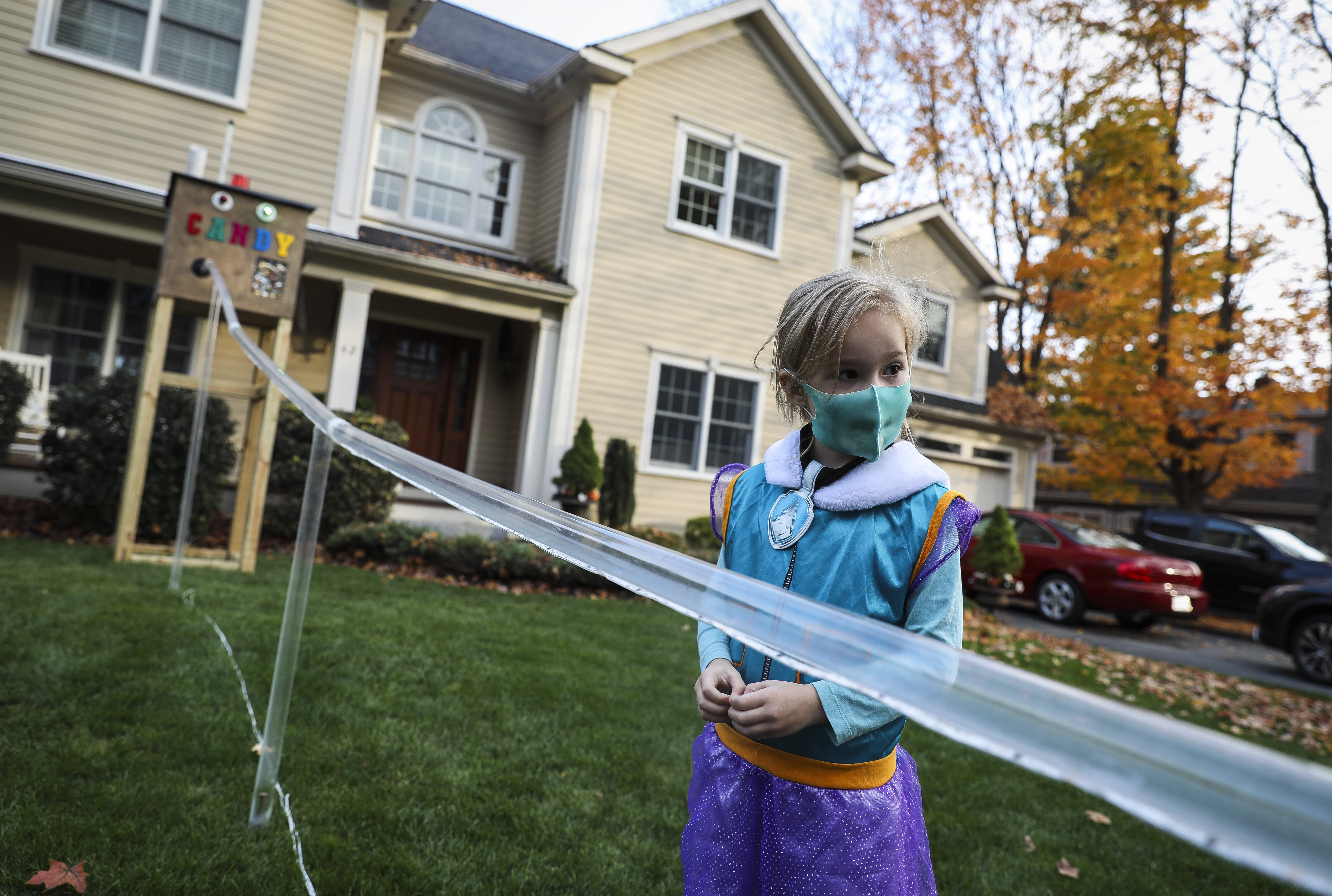 Candy Chutes Pulley Systems And Cannons People Are Finding Creative Ways To Get Halloween Goodies To Trick Or Treaters The Boston Globe