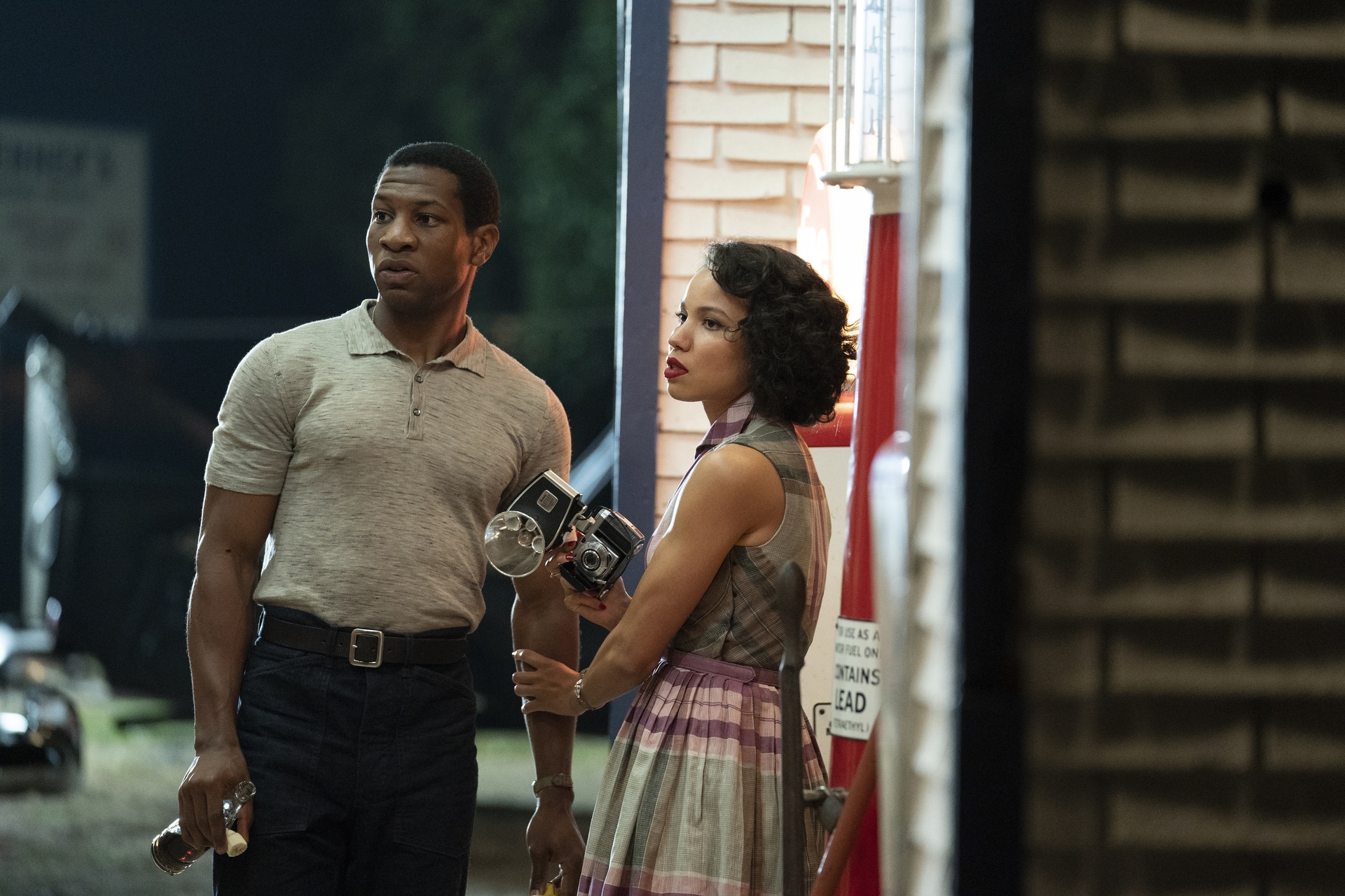 Jonathan Majors and Jurnee Smollett-Bell in HBO's "Lovecraft Country."