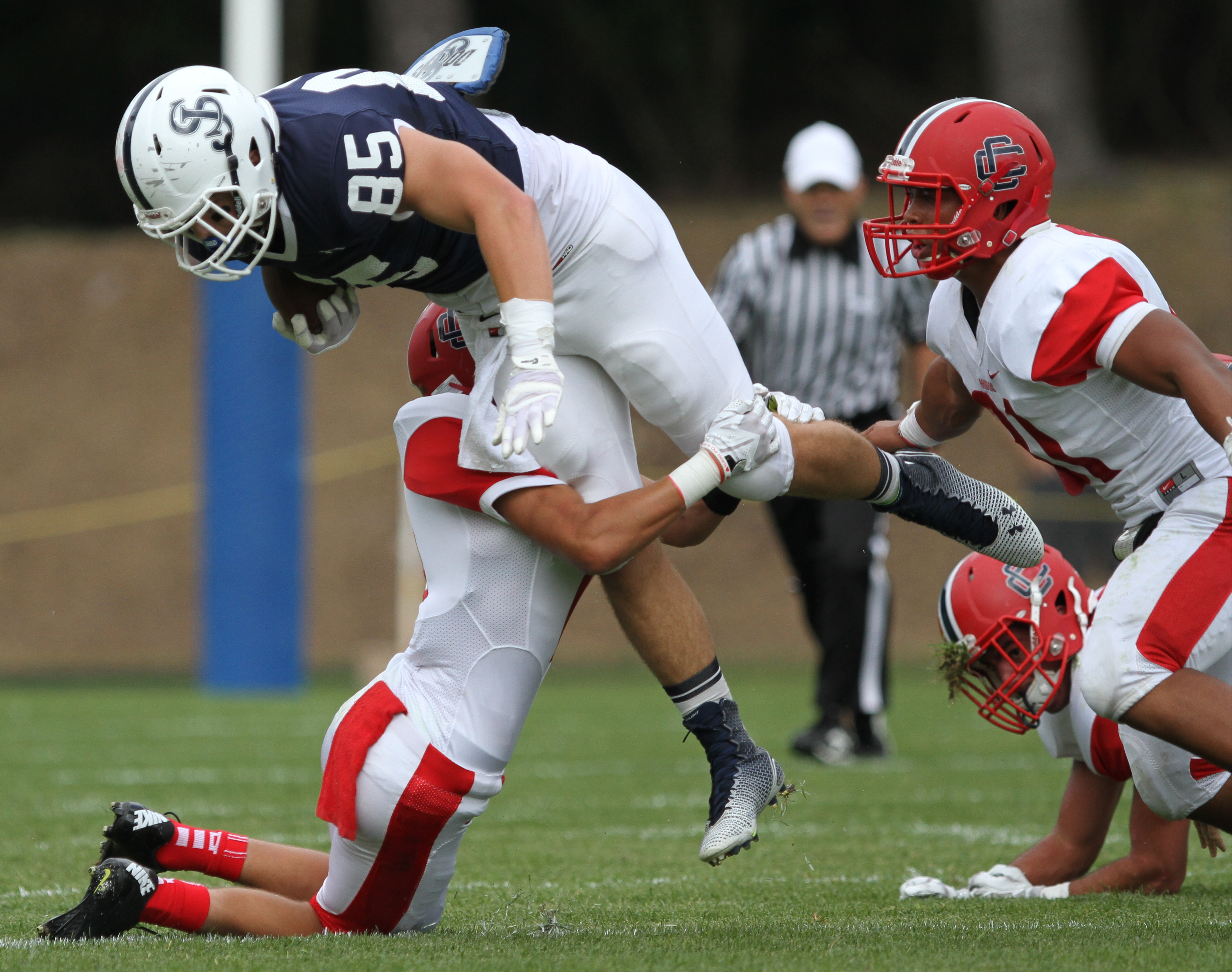Jake Burt playing for St. John's Prep.