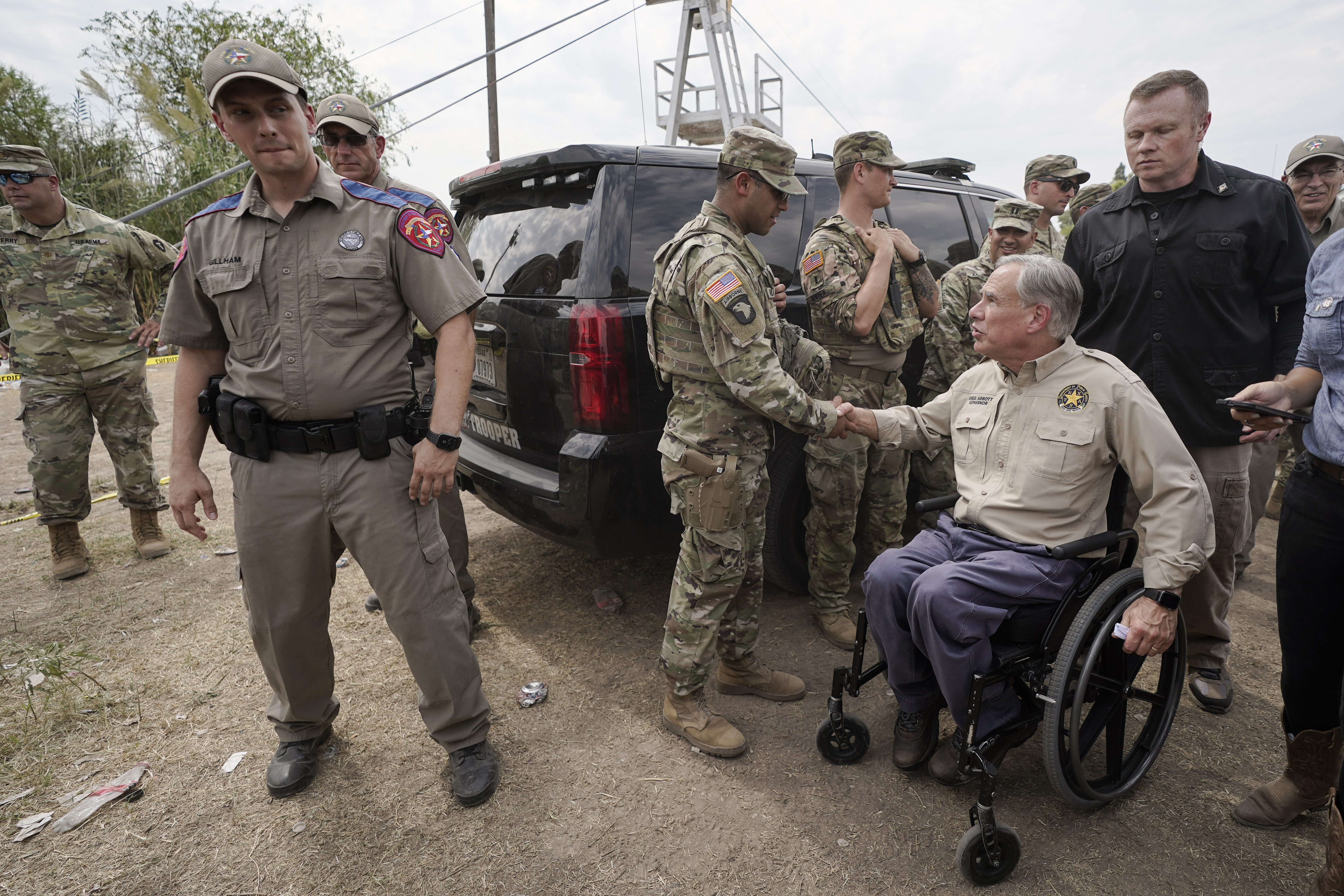 Donald Trump visiting Texas border with Gov. Greg Abbott