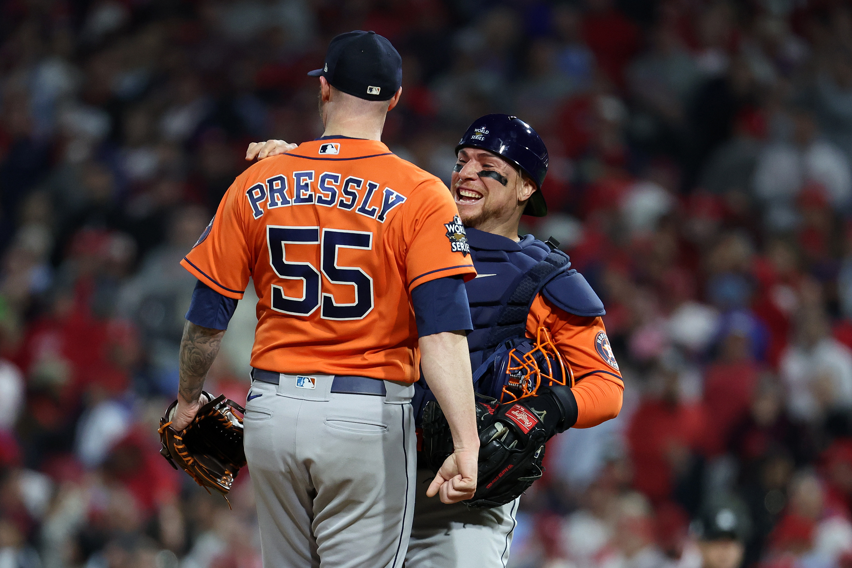 Video Astros played for Christian Vázquez's World Series ring moment