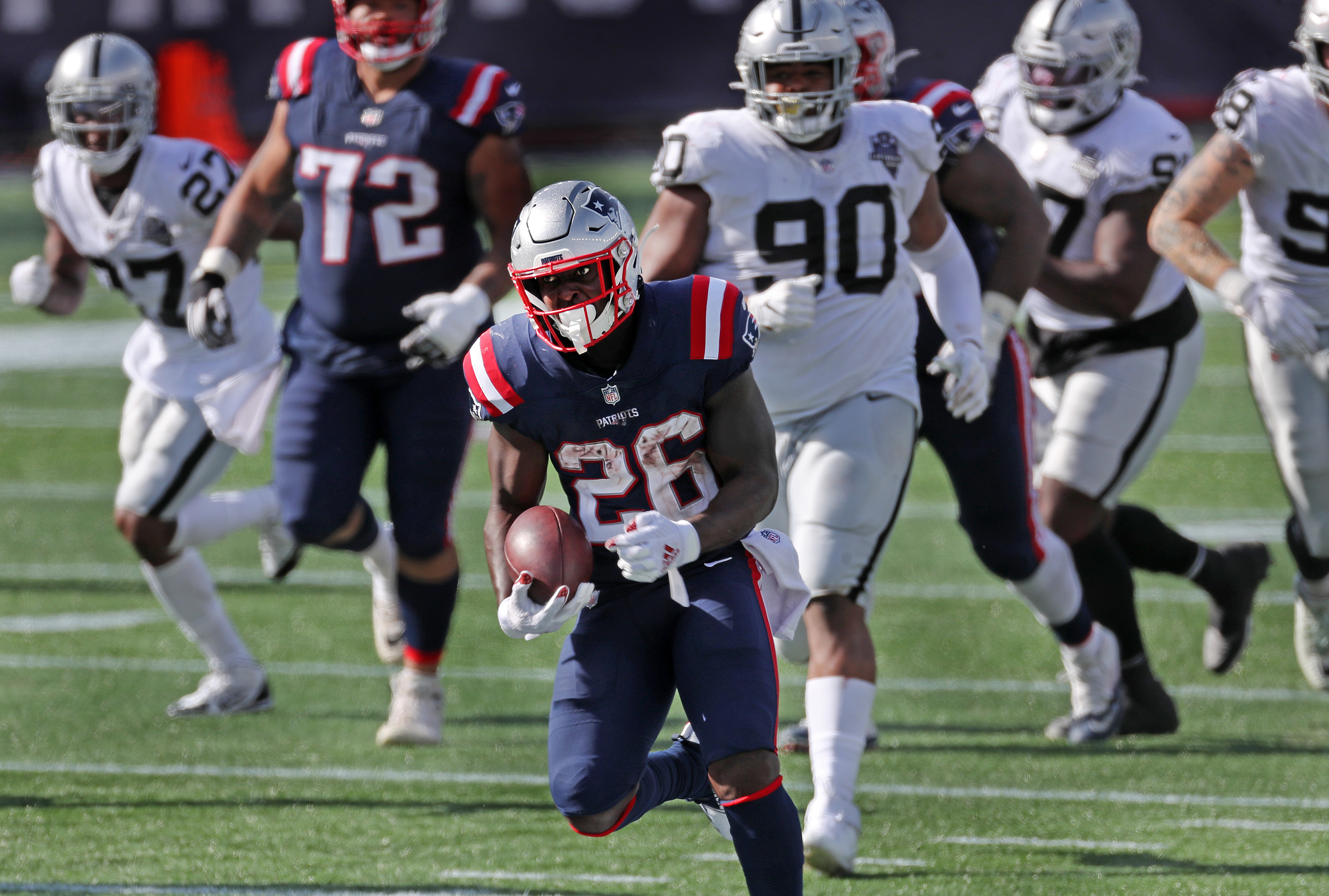 Cam Newton didn't have his best day against the Raiders, but Patriots prove  they aren't a one-man team - The Boston Globe