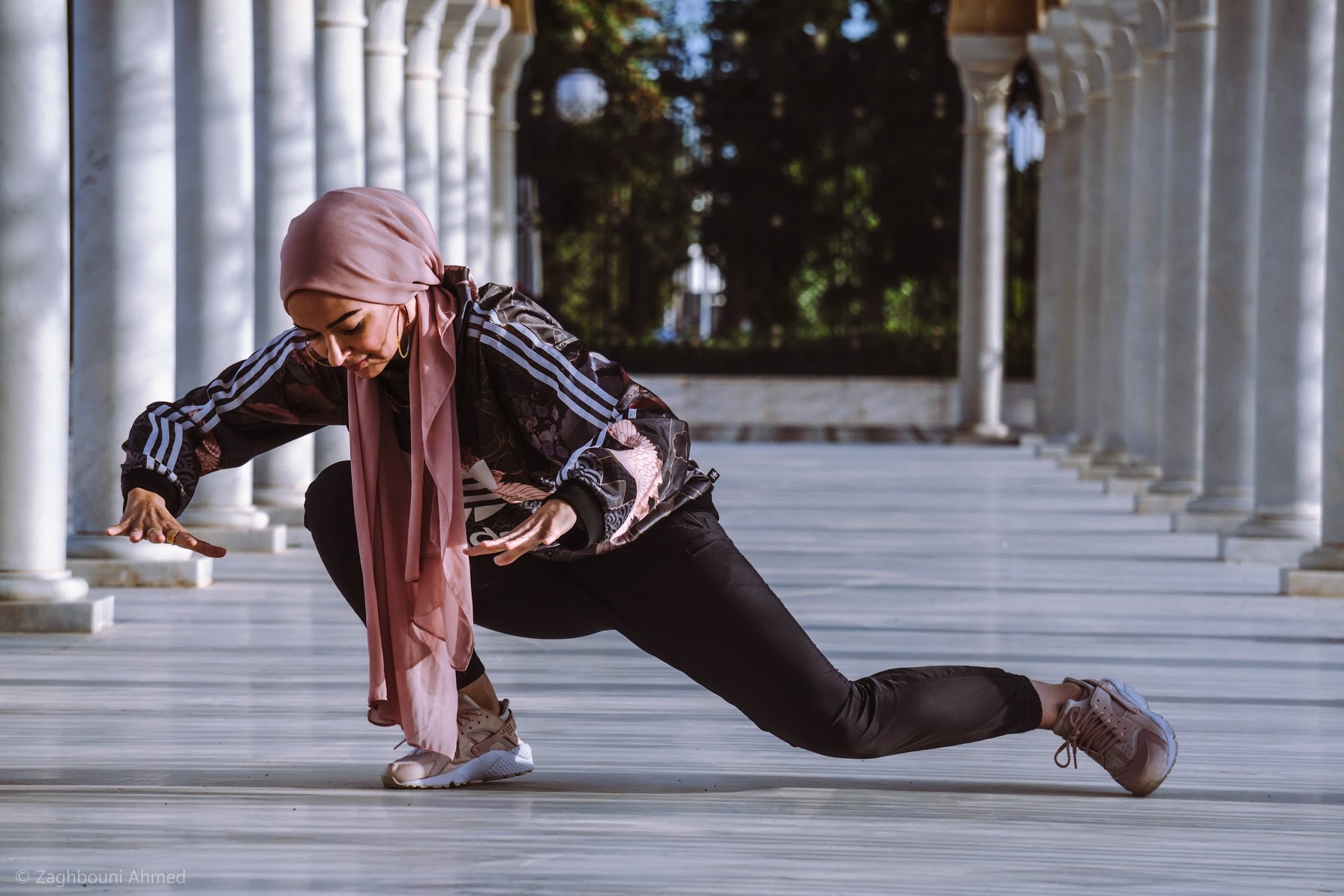 Amirah Sackett in residence at Boston University.